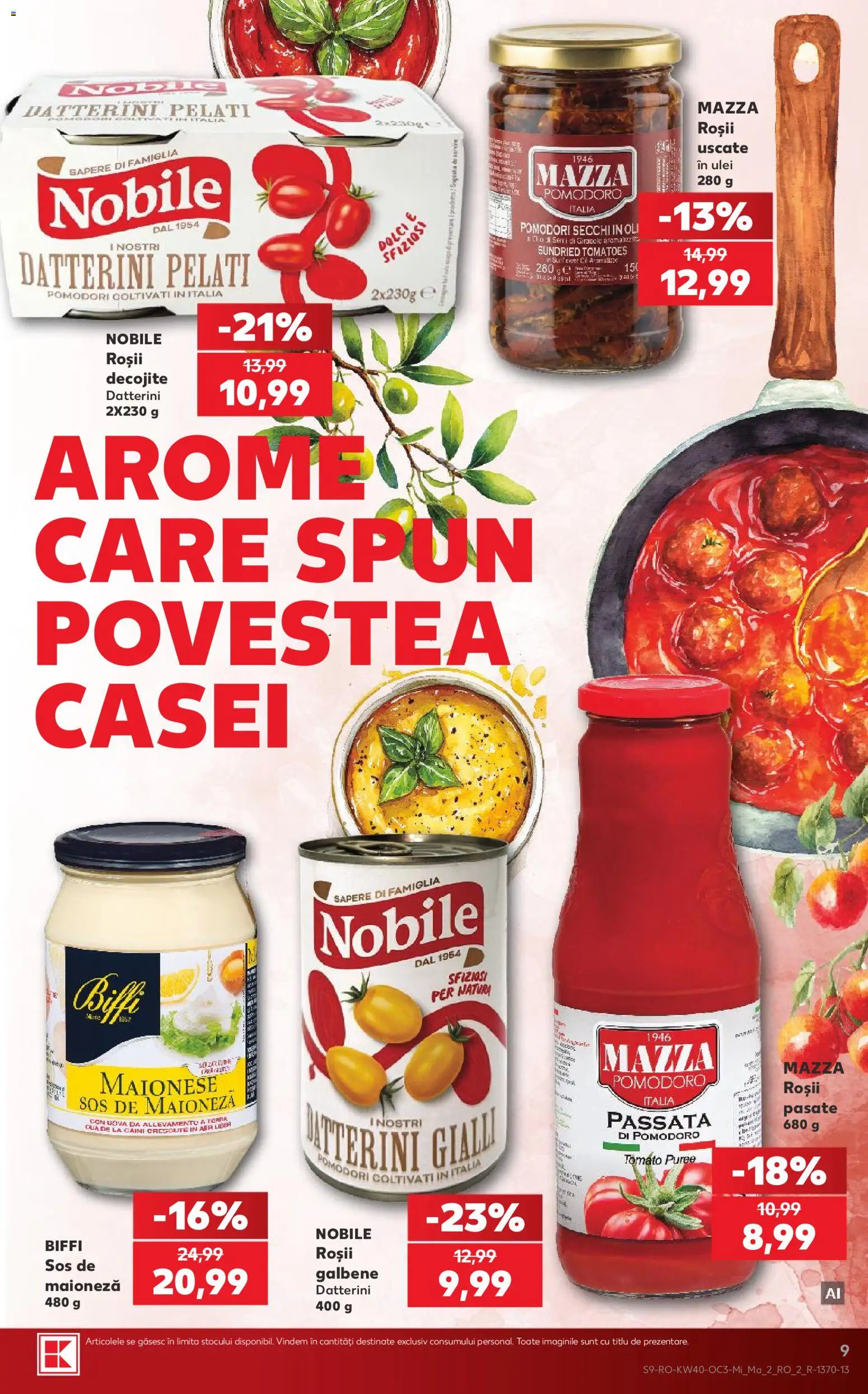 Catalog Kaufland 30 Septembrie - 5 Octombrie 2026 | Pagina 9 | Produse: Ulei, Roșii, Maioneză, Sos