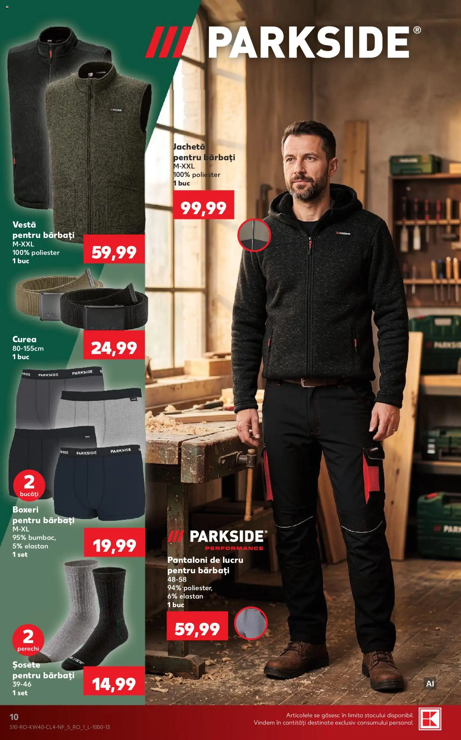 Catalog Kaufland 30 Septembrie - 5 Octombrie 2026 | Pagina 10 | Produse: Jachetă, Parkside, Vestă, Șosete