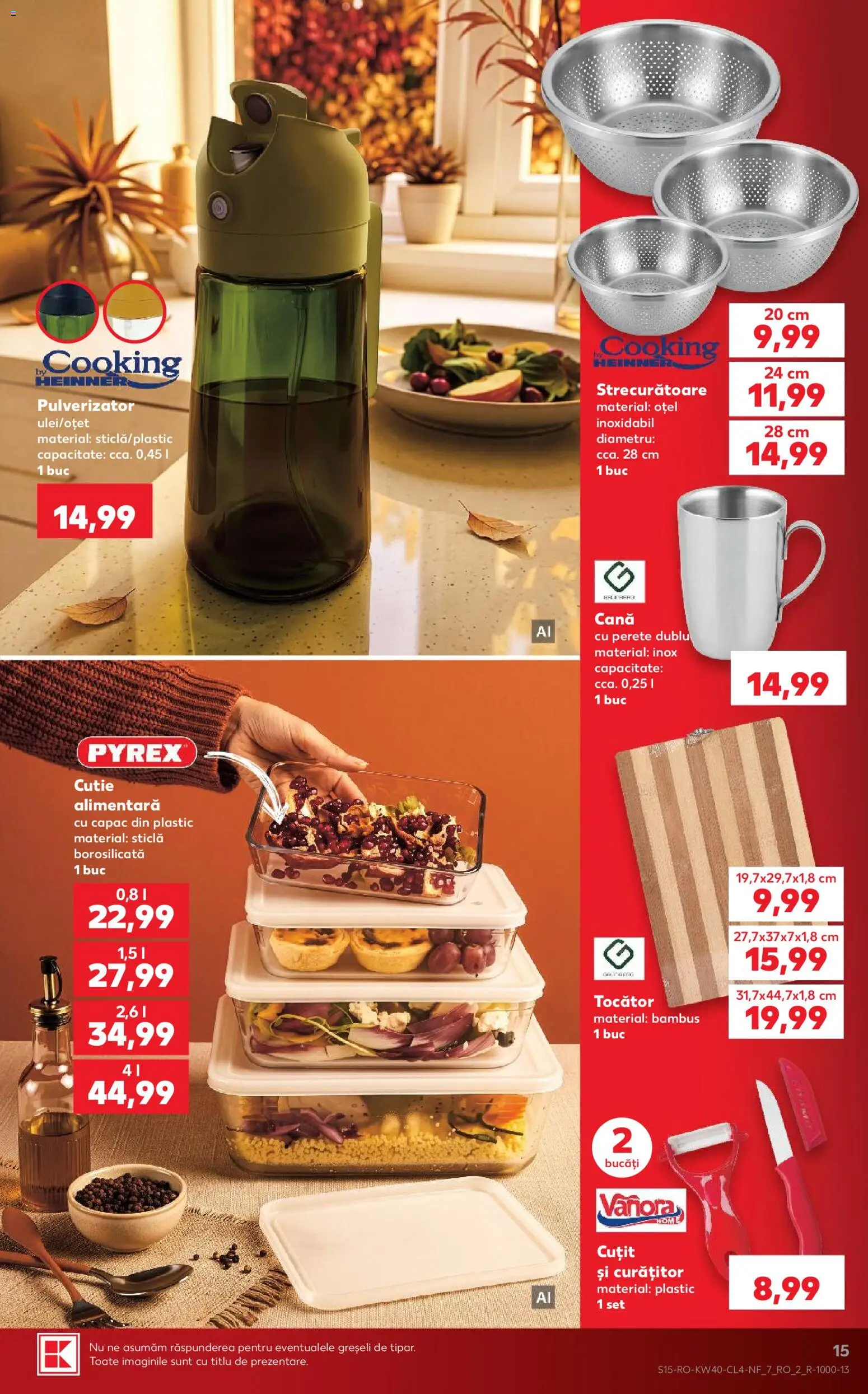 Catalog Kaufland 30 Septembrie - 5 Octombrie 2026 | Pagina 15 | Produse: Cutie, Cuțit, Tocător