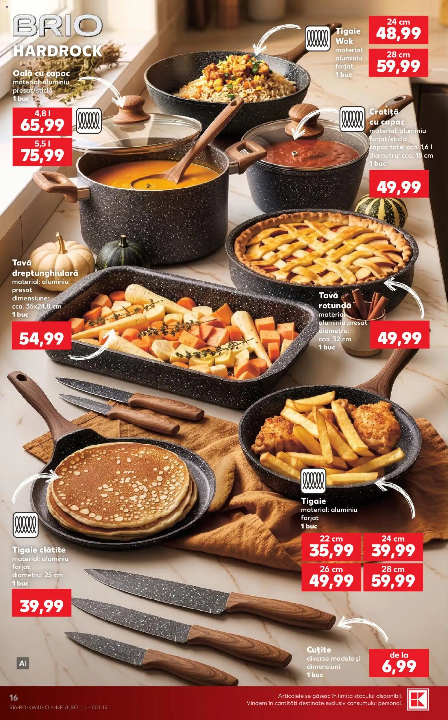 Catalog Kaufland 30 Septembrie - 5 Octombrie 2026 | Pagina 16 | Produse: Tava, Cratiță, Oală, Clătite