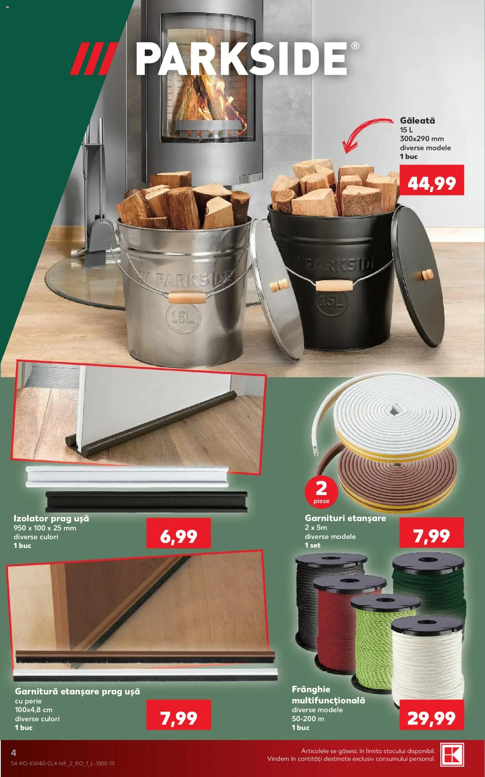 Catalog Kaufland 30 Septembrie - 5 Octombrie 2026 | Pagina 4 | Produse: Parkside, Perie, Ușă