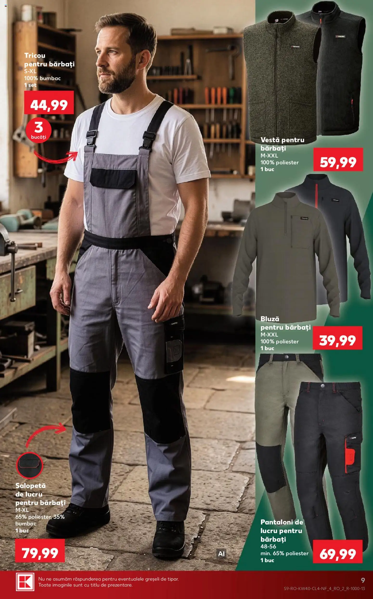 Catalog Kaufland 30 Septembrie - 5 Octombrie 2026 | Pagina 9 | Produse: Tricou, Bluză, Vestă, Salopetă