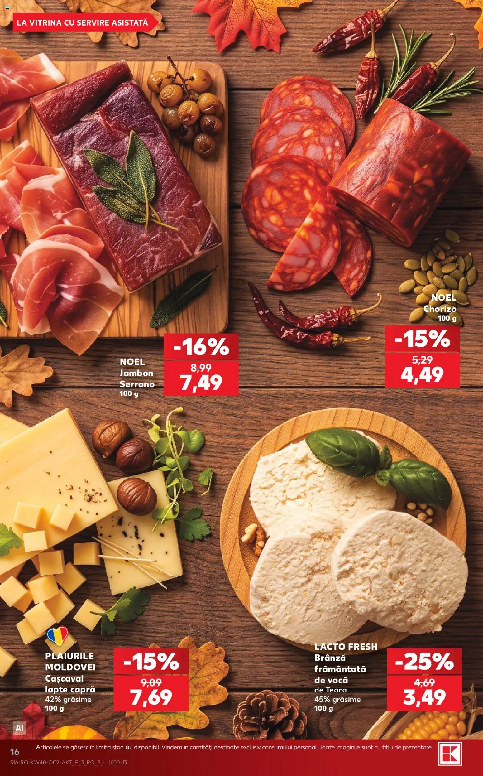 Catalog Kaufland 30 Septembrie - 5 Octombrie 2026 | Pagina 16 | Produse: Vitrină, Cașcaval, Lapte, Brânză