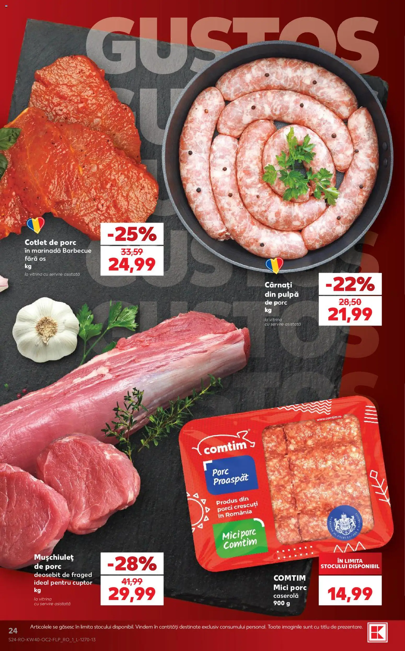 Catalog Kaufland 30 Septembrie - 5 Octombrie 2026 | Pagina 24 | Produse: Cuptor, Cotlet, Marinadă, Cârnați