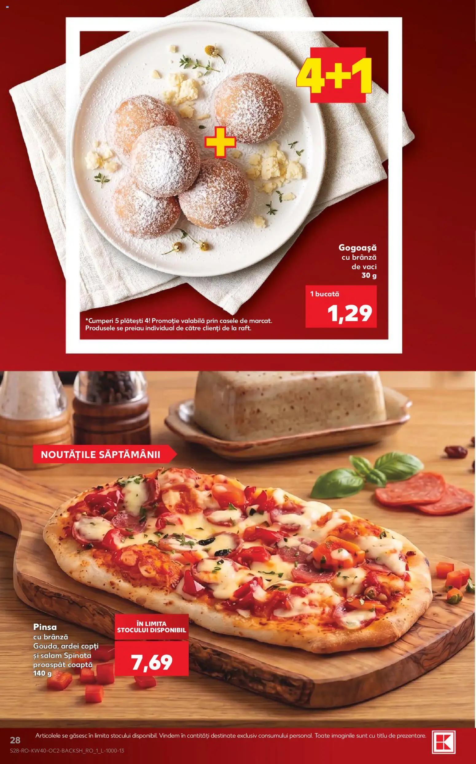 Catalog Kaufland 30 Septembrie - 5 Octombrie 2026 | Pagina 28 | Produse: Gogoasa, Ardei, Brânză, Salam