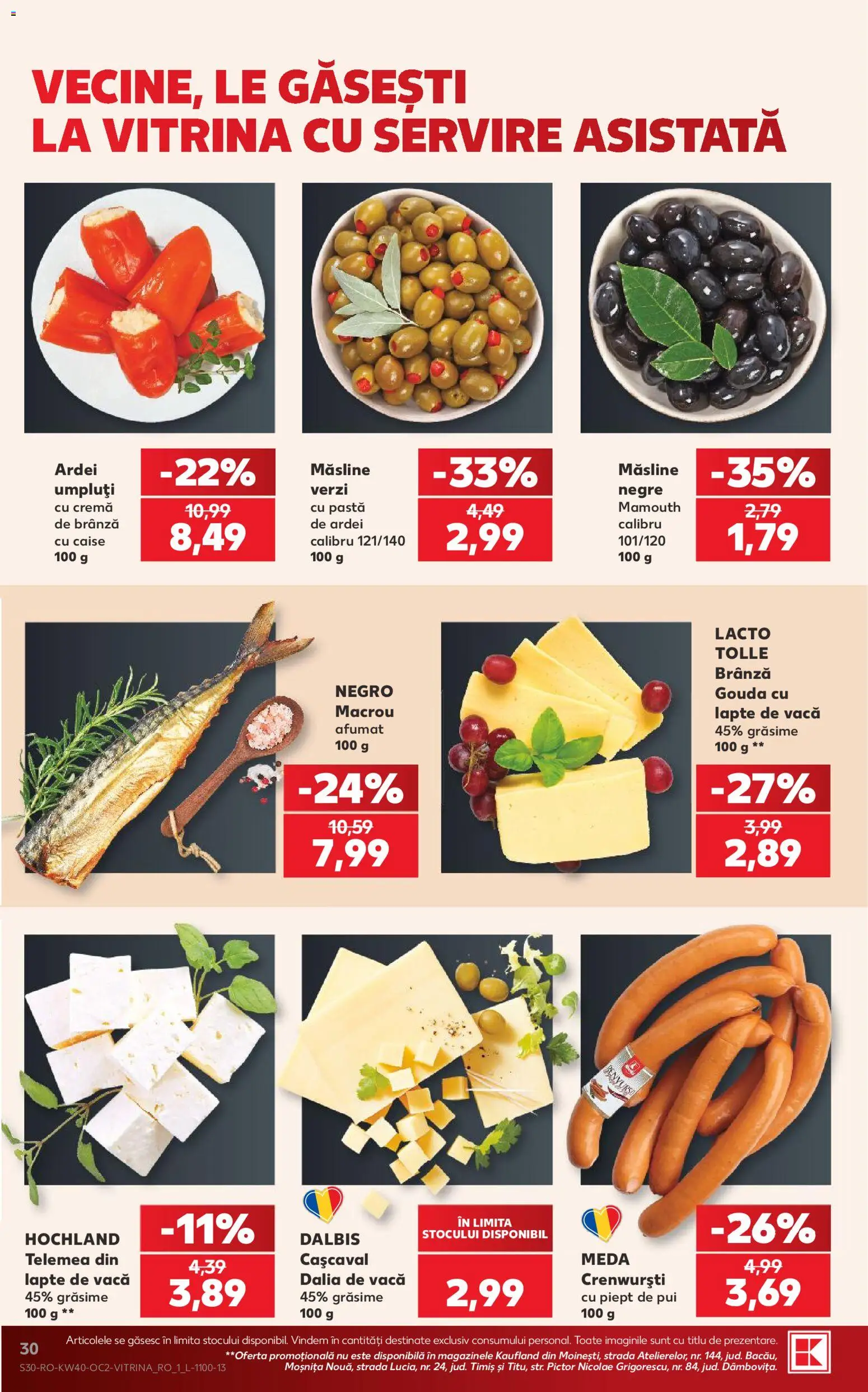 Catalog Kaufland 30 Septembrie - 5 Octombrie 2026 | Pagina 30 | Produse: Cașcaval, Macrou, Lapte, Hochland