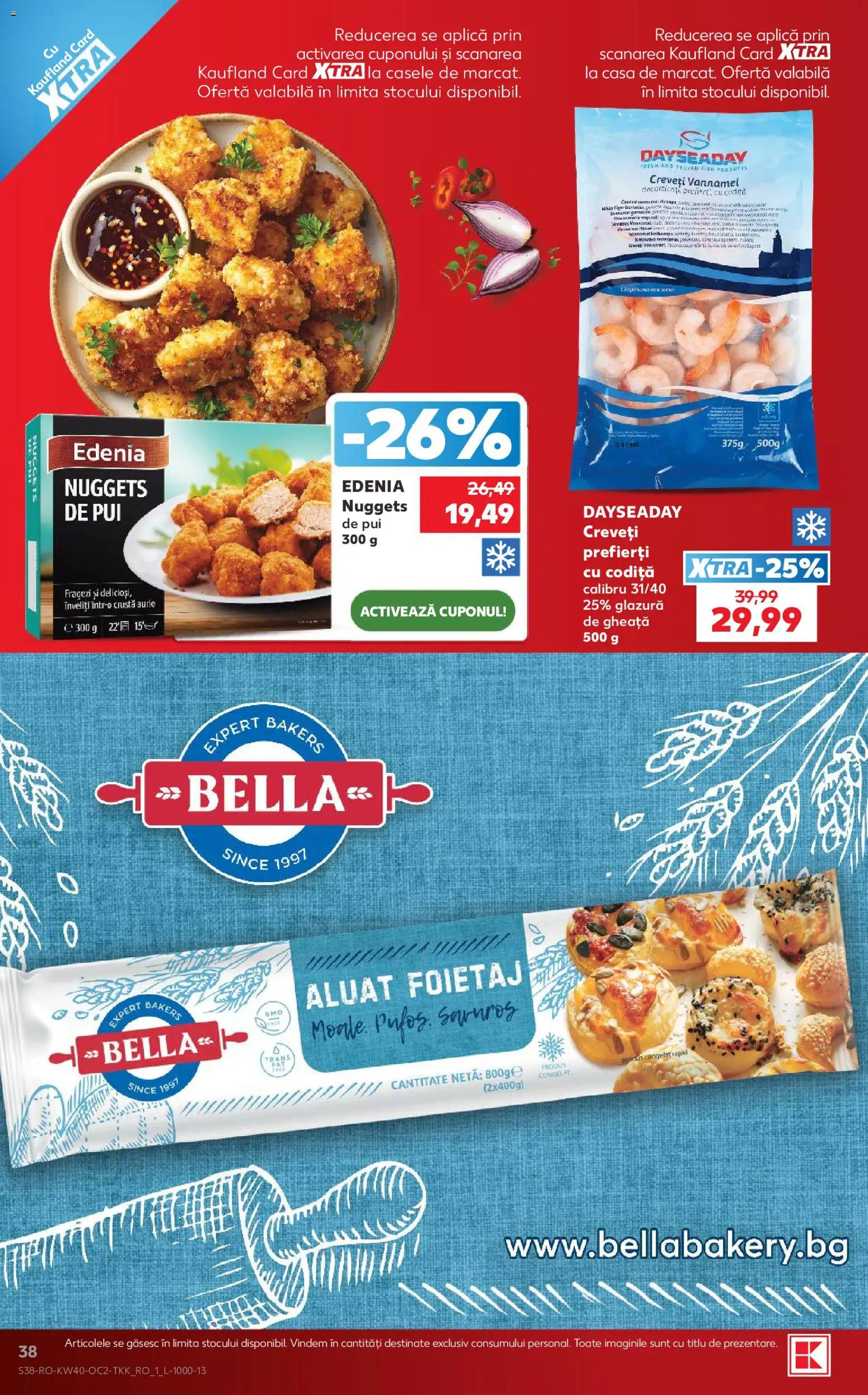 Catalog Kaufland 30 Septembrie - 5 Octombrie 2026 | Pagina 38 | Produse: Aplică, Pui, Aluat, Bella