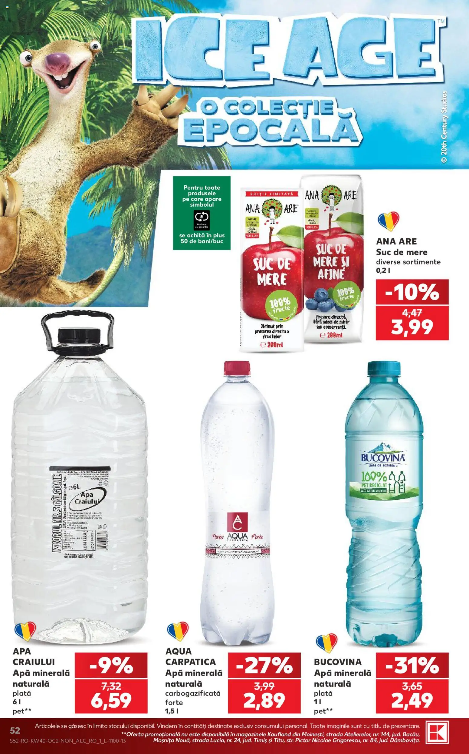 Catalog Kaufland 30 Septembrie - 5 Octombrie 2026 | Pagina 52 | Produse: Afine, Apa minerala, Aqua, Plus