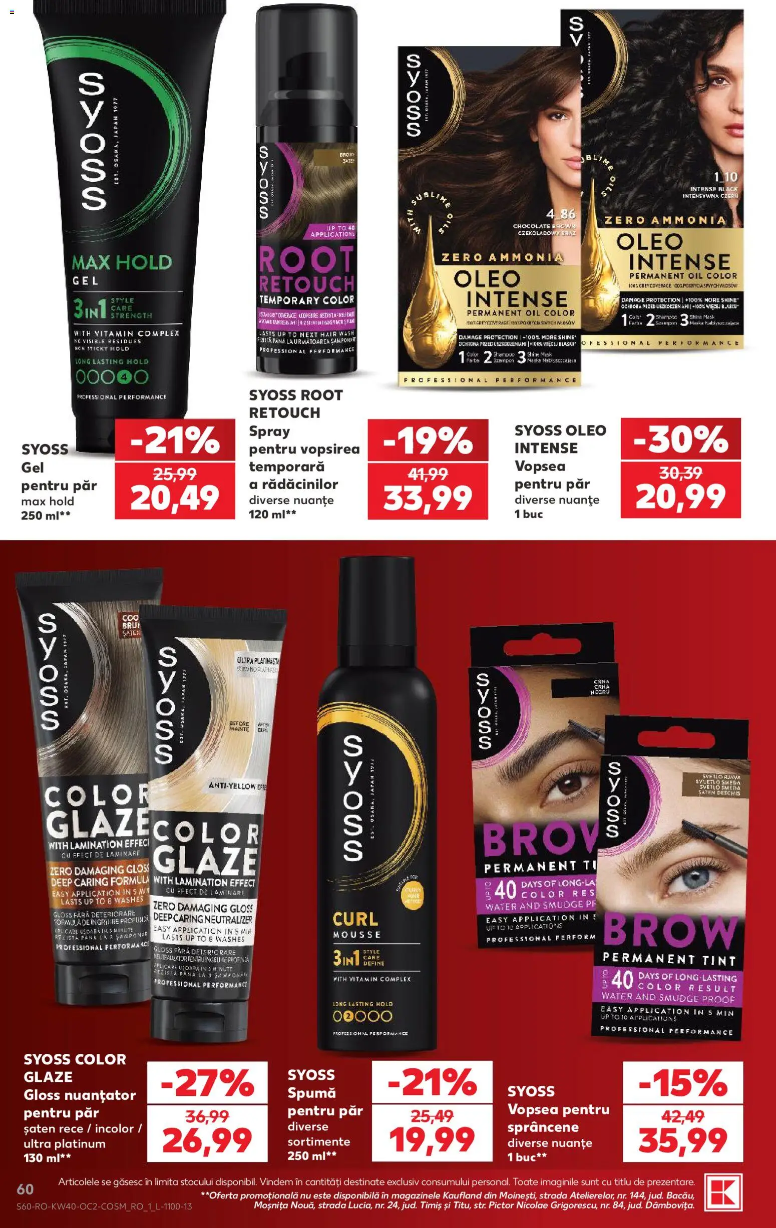 Catalog Kaufland 30 Septembrie - 5 Octombrie 2026 | Pagina 60 | Produse: Syoss, Zero, Vopsea, Intense