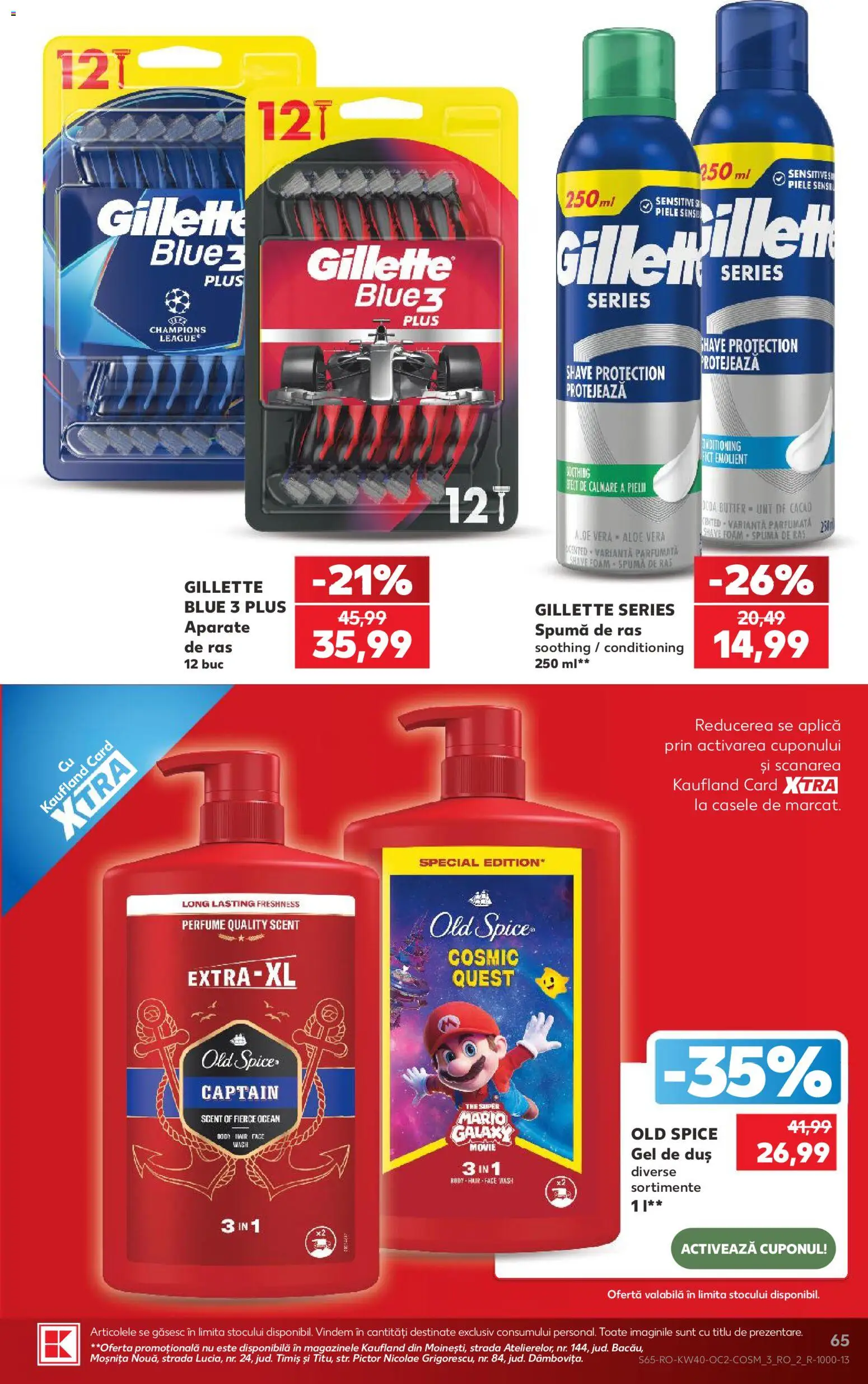 Catalog Kaufland 30 Septembrie - 5 Octombrie 2026 | Pagina 65 | Produse: Old Spice, Spumă de ras, Cacao, Plus