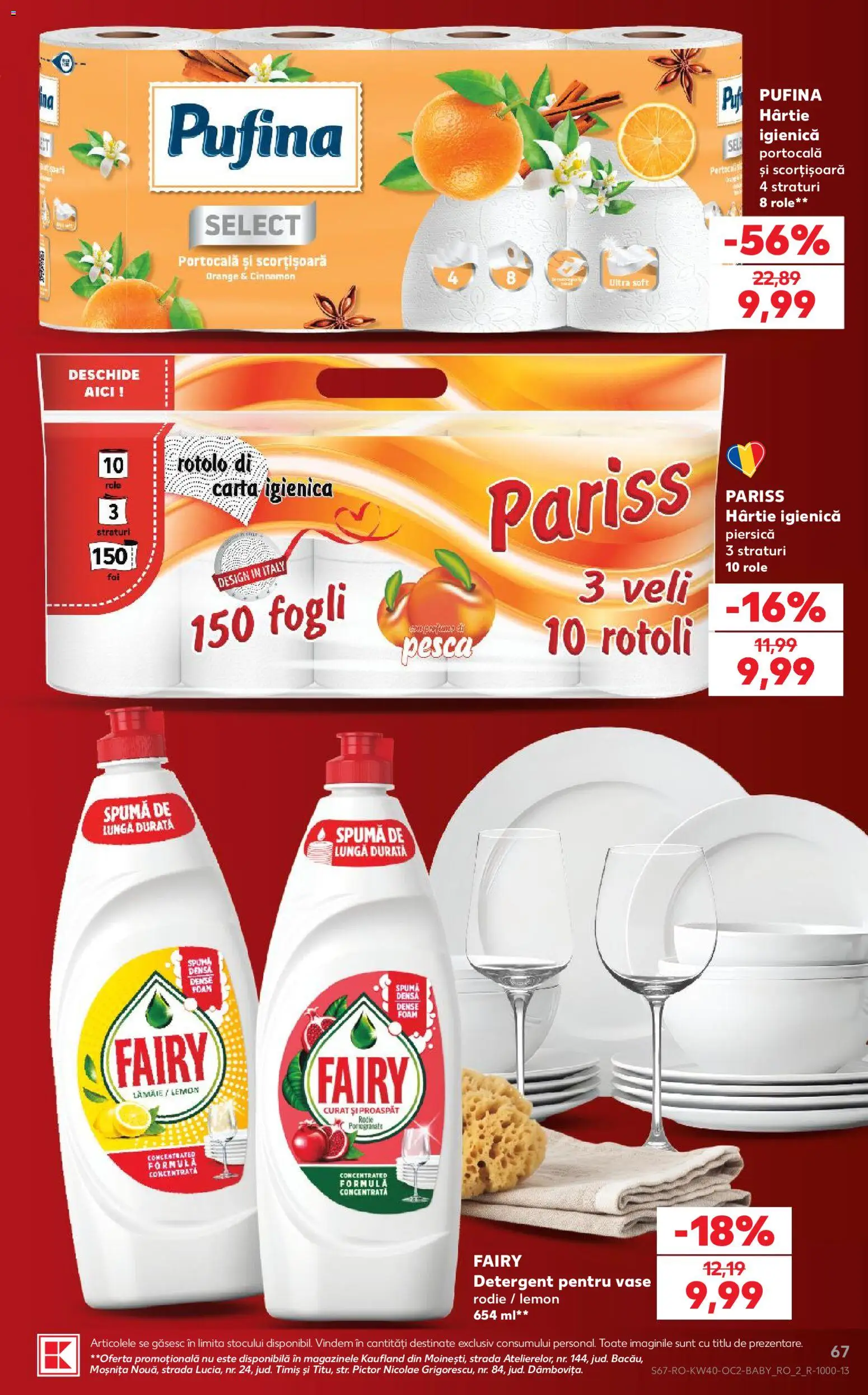 Catalog Kaufland 30 Septembrie - 5 Octombrie 2026 | Pagina 67 | Produse: Vase, Role, Detergent, Lămâie