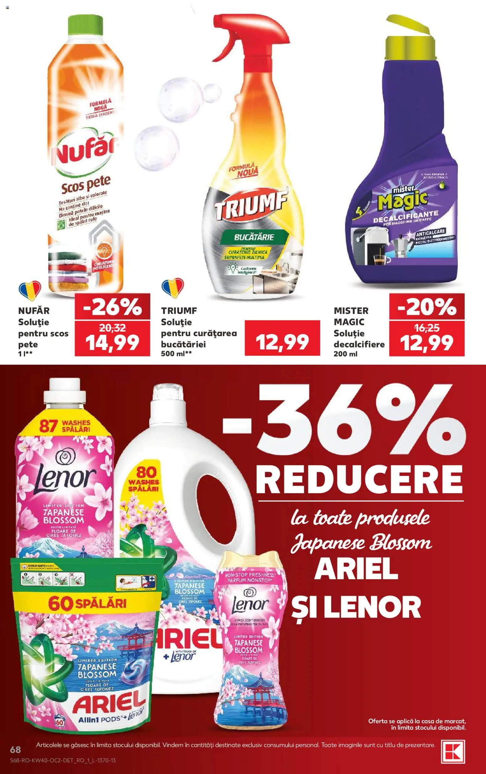 Catalog Kaufland 30 Septembrie - 5 Octombrie 2026 | Pagina 68 | Produse: Mașină De Spălat, Aplică, Bucătărie, Parfum