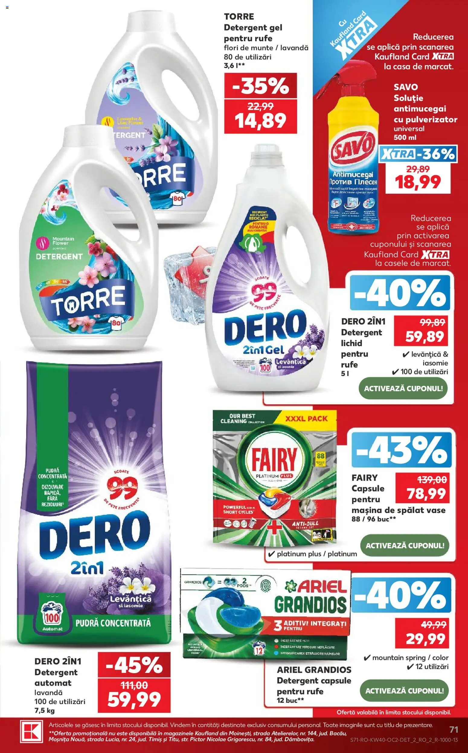 Catalog Kaufland 30 Septembrie - 5 Octombrie 2026 | Pagina 71 | Produse: Mașină De Spălat, Aplică, Best, Flori