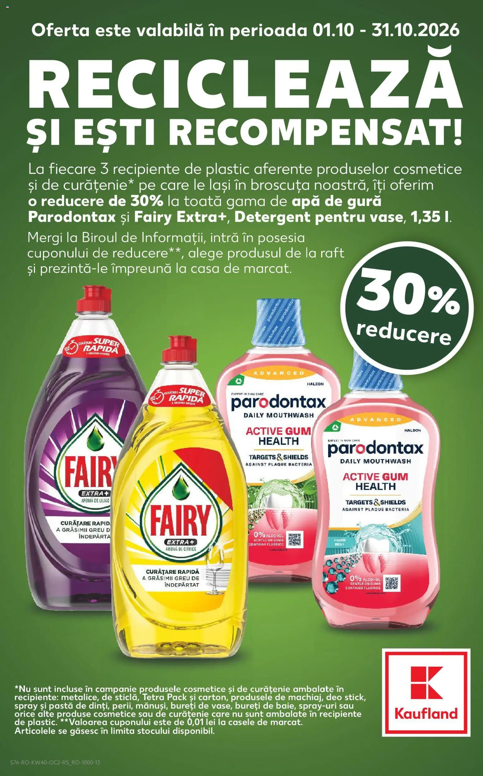 Catalog Kaufland 30 Septembrie - 5 Octombrie 2026 | Pagina 76 | Produse: Raft, Active, Apă de gură, Apă