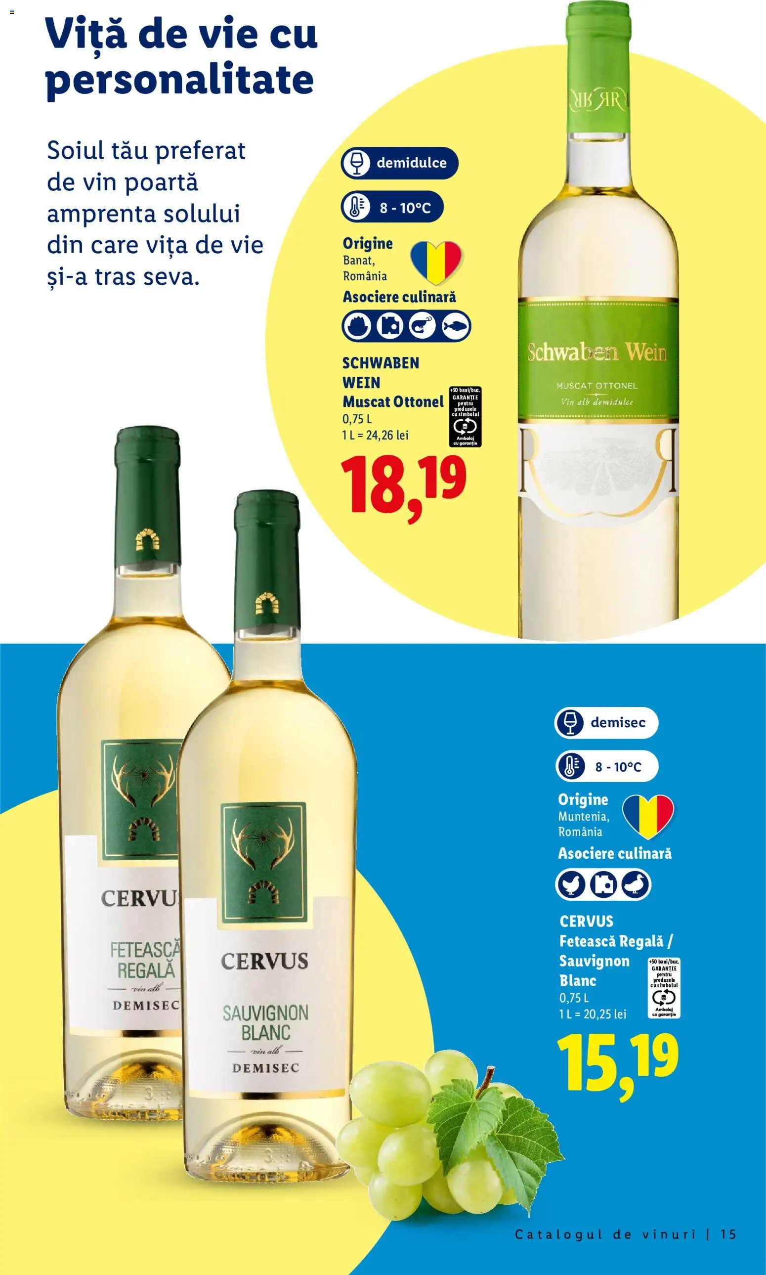 Catalog LIDL 28 Septembrie - 30 Octombrie 2026 | Pagina 15 | Produse: Vită, Vin alb, Vin, Sauvignon