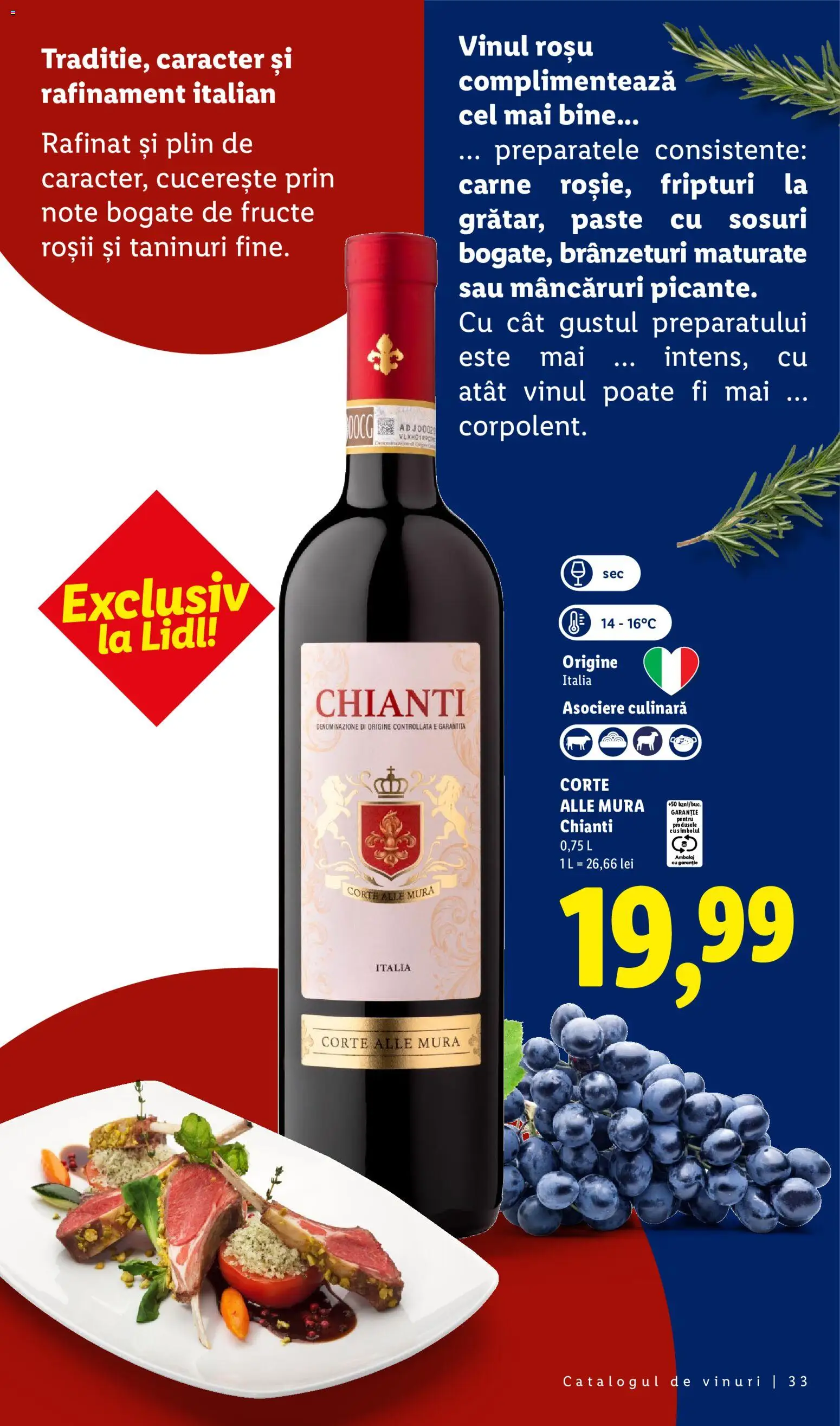 Catalog LIDL 28 Septembrie - 30 Octombrie 2026 | Pagina 33 | Produse: Vin, Roșii, Paste, Fructe