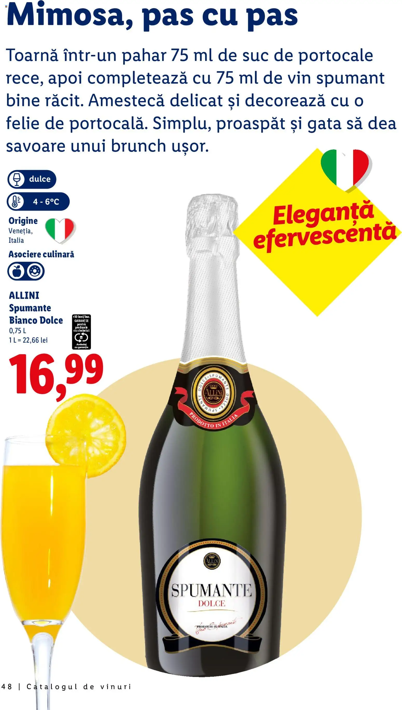 Catalog LIDL 28 Septembrie - 30 Octombrie 2026 | Pagina 48 | Produse: Vin spumant, Suc, Vin, Portocale