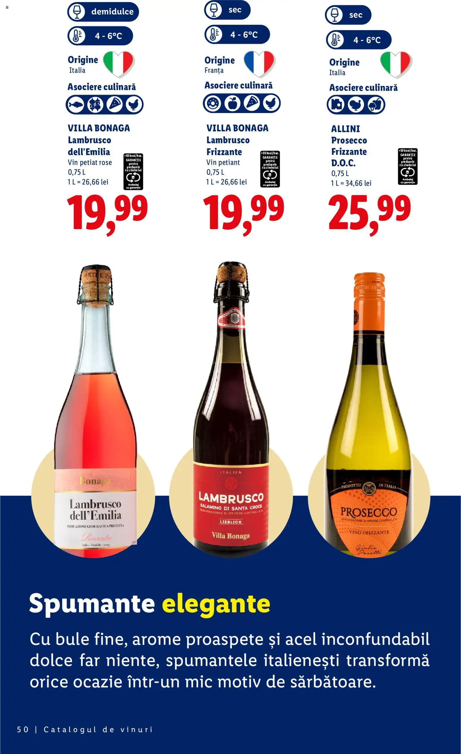 Catalog LIDL 28 Septembrie - 30 Octombrie 2026 | Pagina 50 | Produse: Lambrusco, Prosecco, Vin