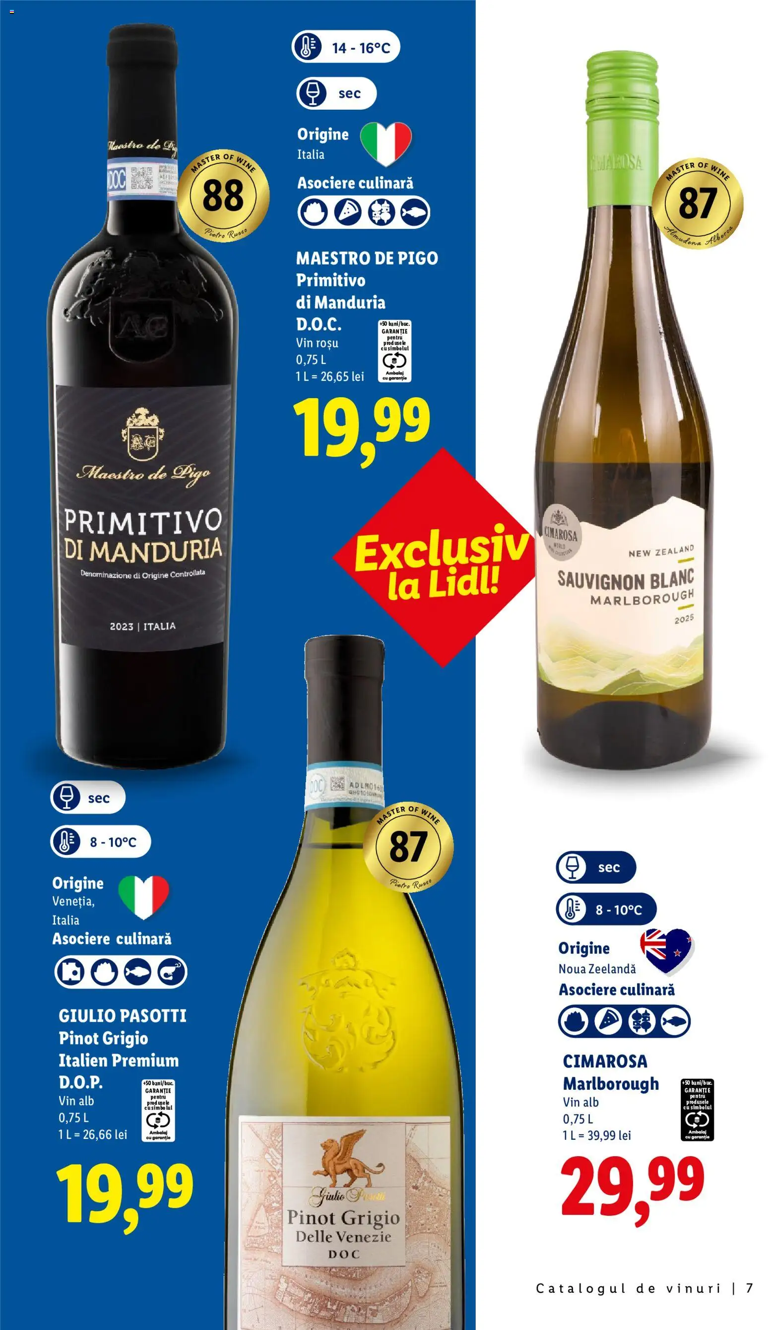 Catalog LIDL 28 Septembrie - 30 Octombrie 2026 | Pagina 7 | Produse: Premium, Vin rosu, Vin alb, Vin