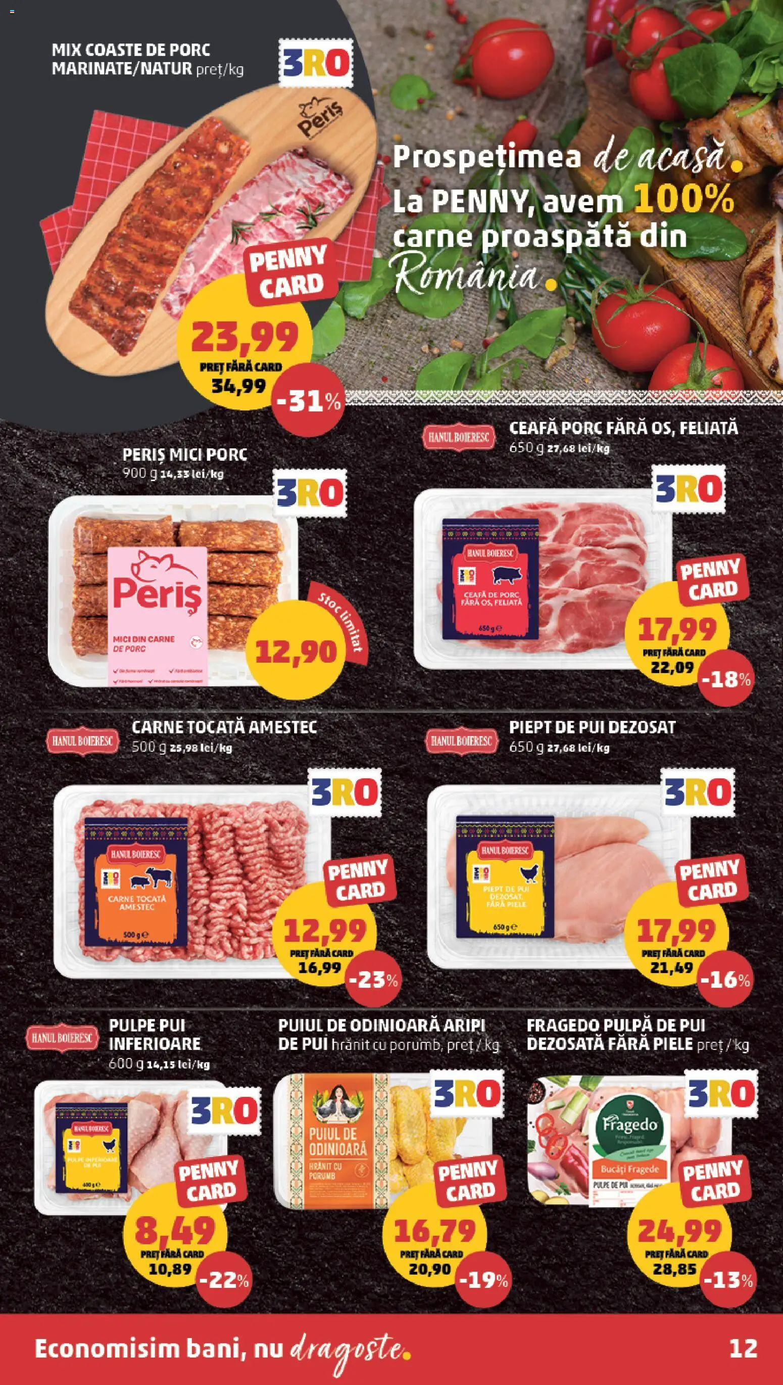 Catalog PENNY Market 30 Septembrie - 5 Octombrie 2026 | Pagina 12 | Produse: Ceafa de porc, Pui, Mici, Amestec