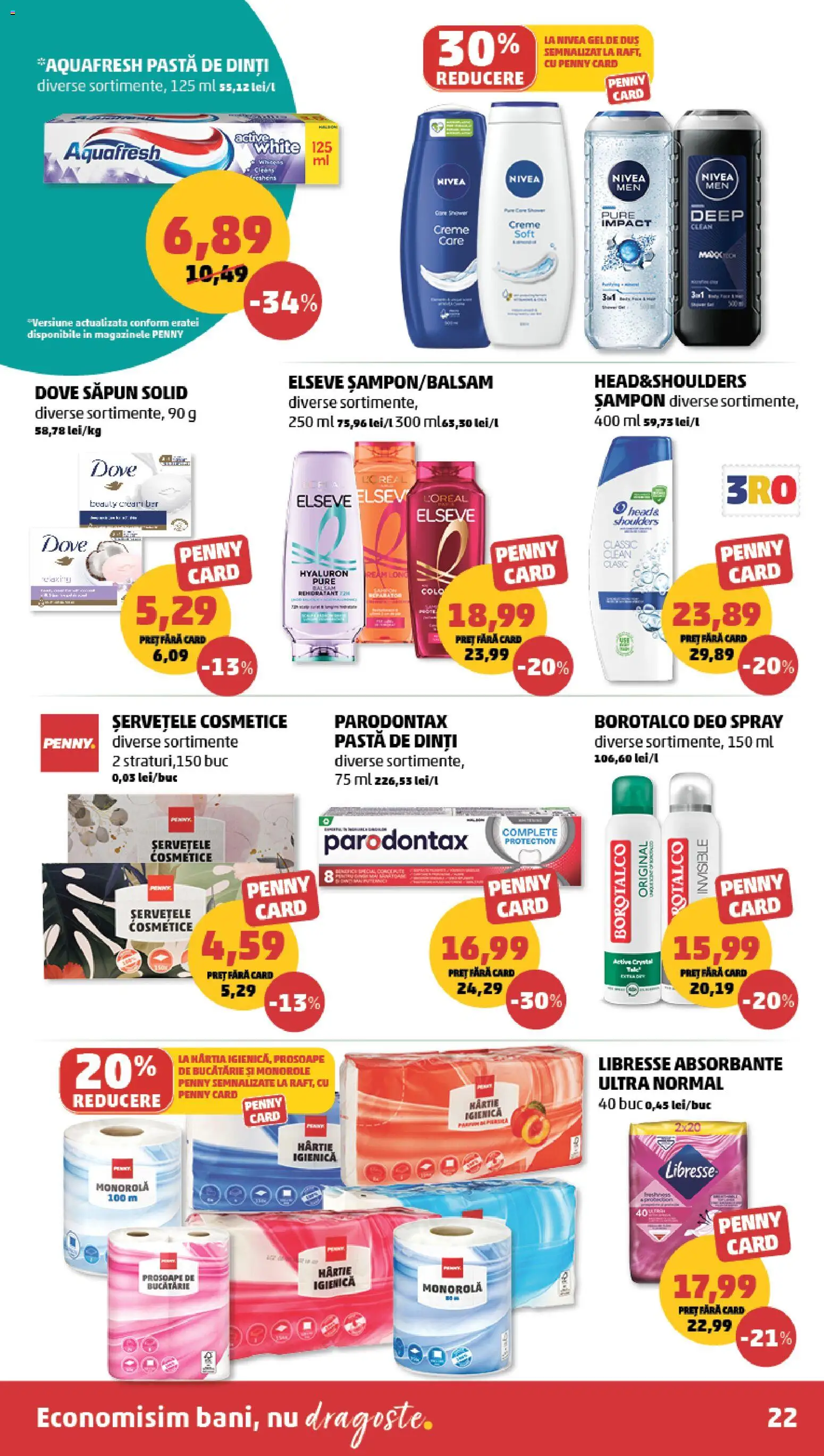 Catalog PENNY Market 30 Septembrie - 5 Octombrie 2026 | Pagina 22 | Produse: Deo spray, Șampon, Impact, Săpun