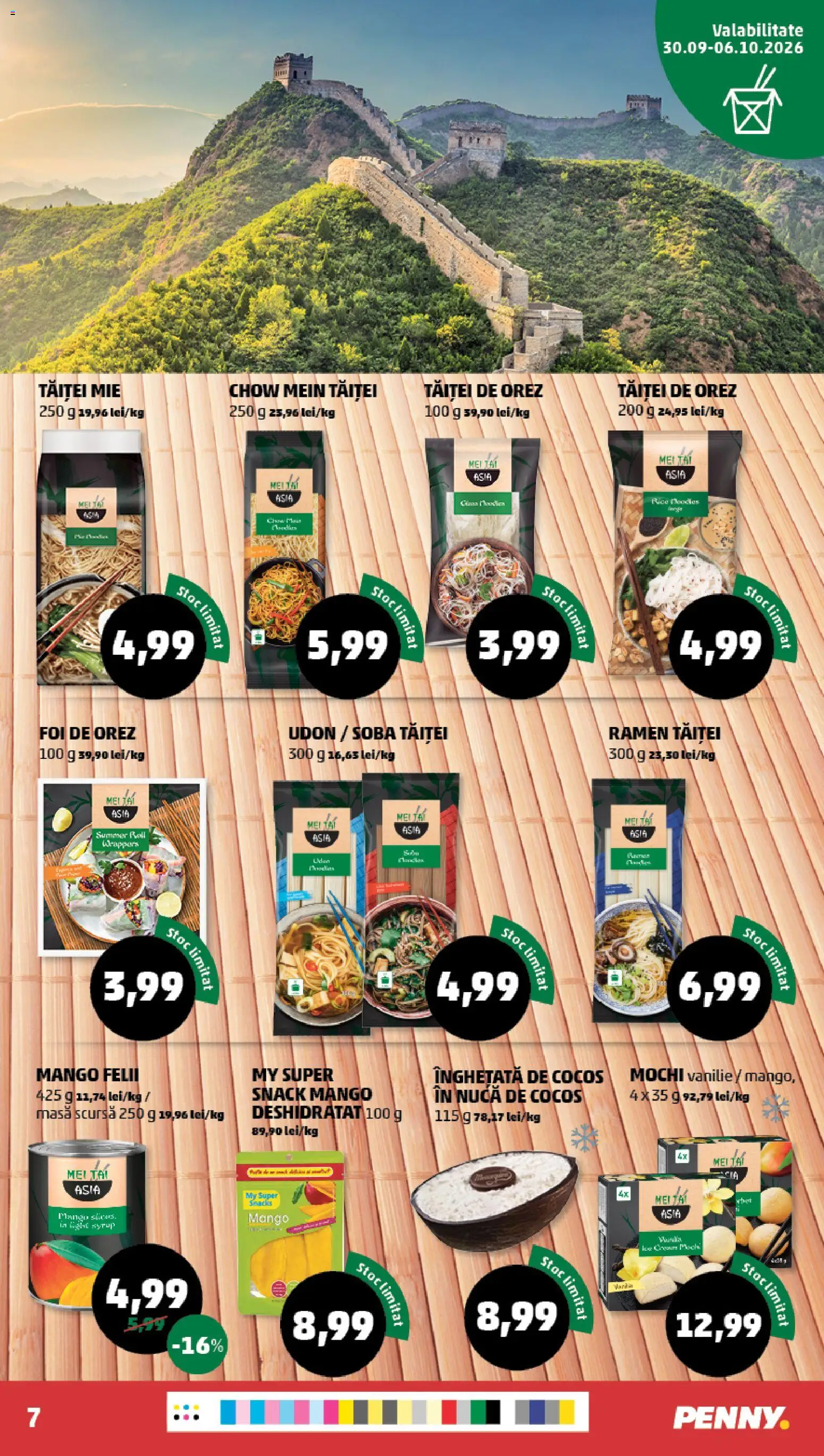 Catalog PENNY Market 30 Septembrie - 5 Octombrie 2026 | Pagina 7 | Produse: Masă, Noodles, Înghețată, Mango