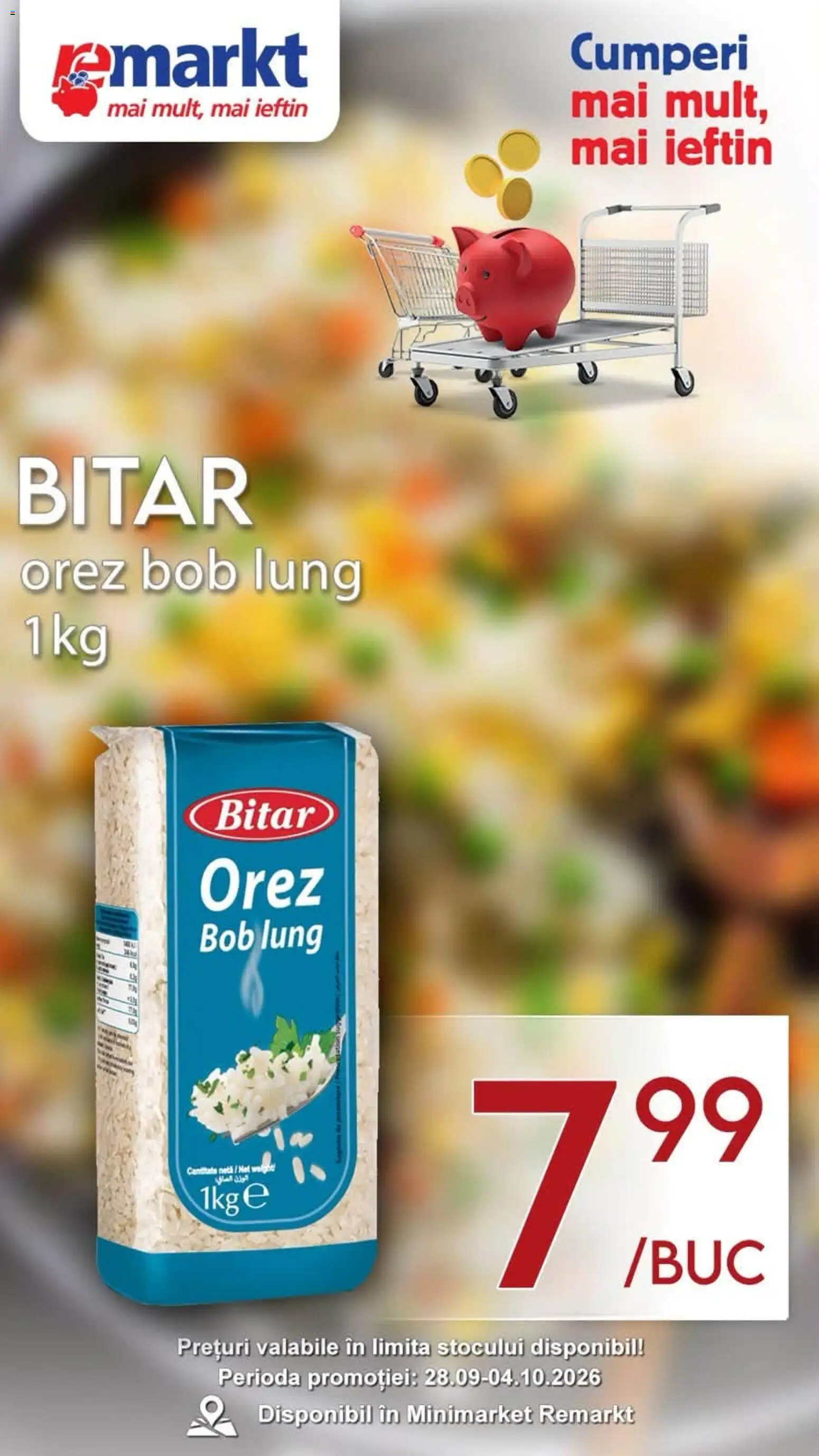 Catalog Remarkt 28 Septembrie - 3 Octombrie 2026 | Pagina 1 | Produse: Orez