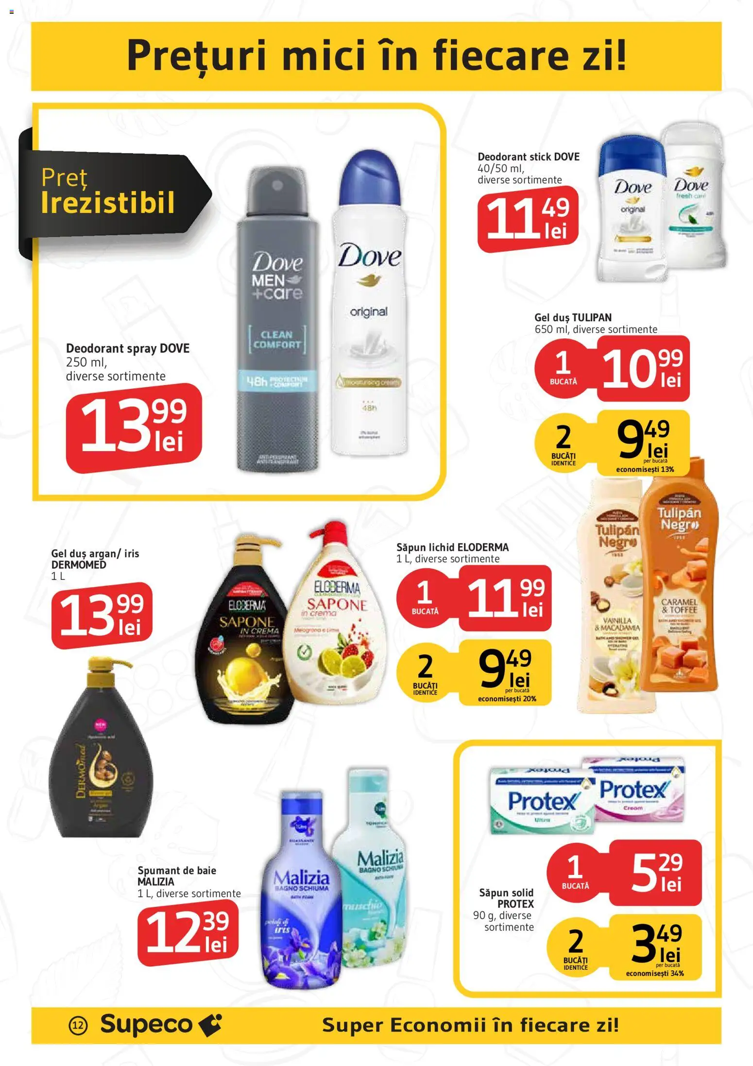 Catalog Supeco 1 - 13 Octombrie 2026 | Pagina 12 | Produse: Săpun solid, Cremă, Săpun lichid, Spumant de baie