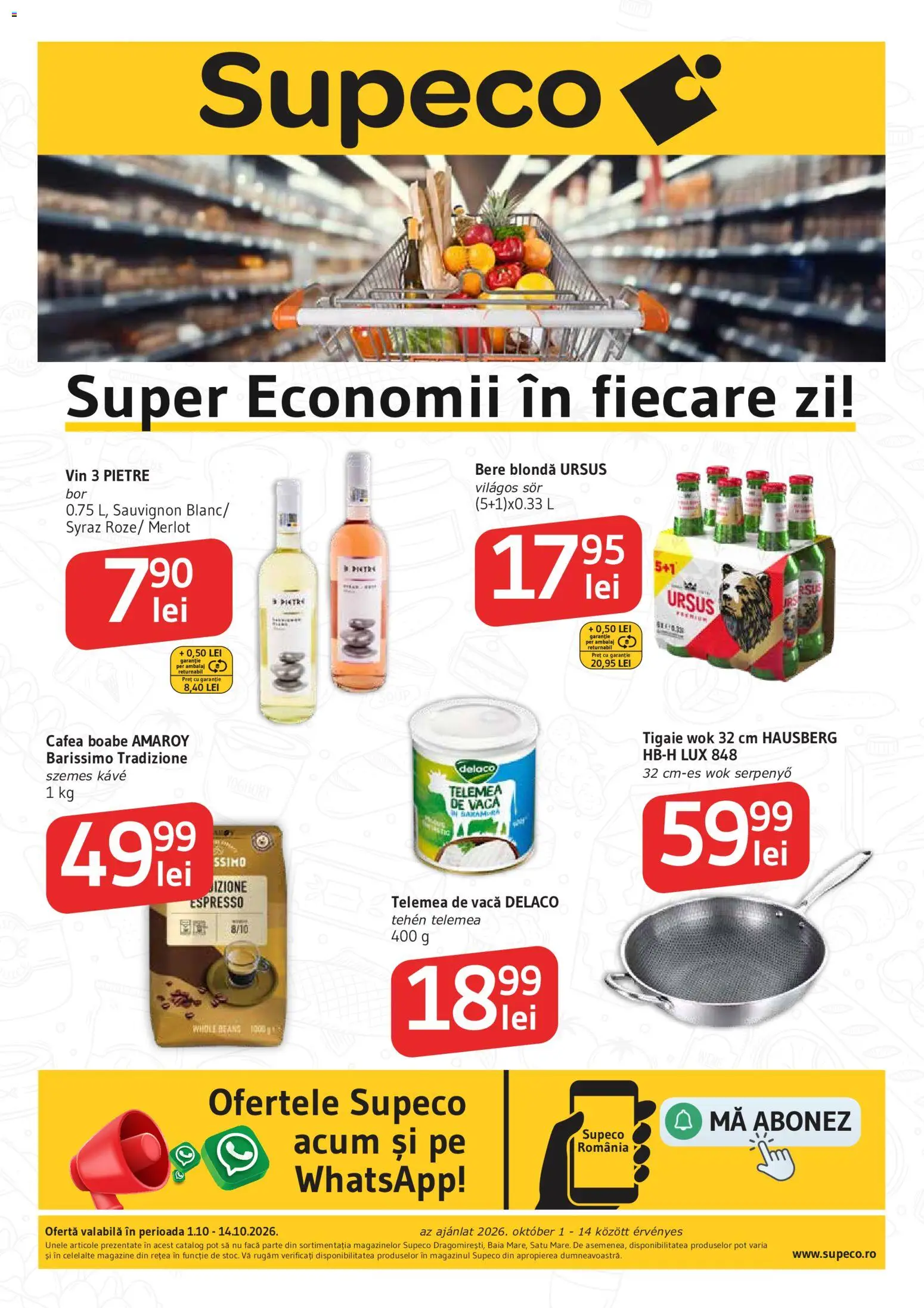 Catalog Supeco 1 - 13 Octombrie 2026 | Pagina 1 | Produse: Delaco, Tigaie, Bere, Lux
