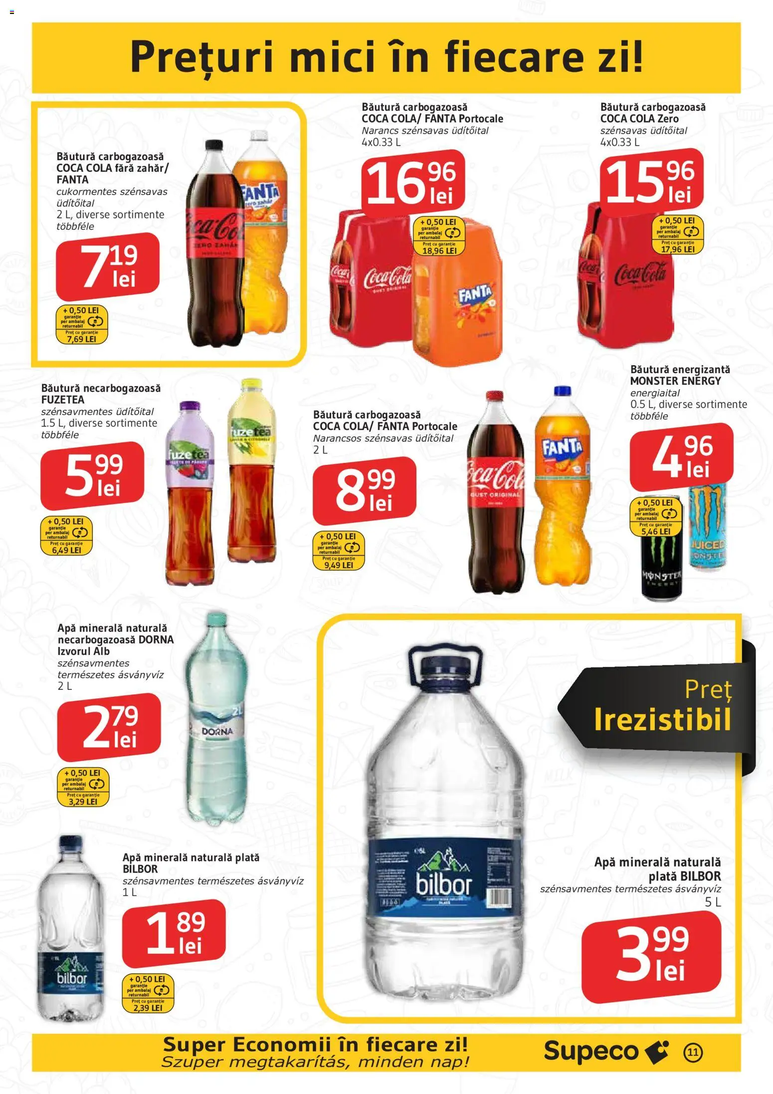 Catalog Supeco 1 - 13 Octombrie 2026 | Pagina 11 | Produse: Apa minerala, Cola, Coca cola, Apă