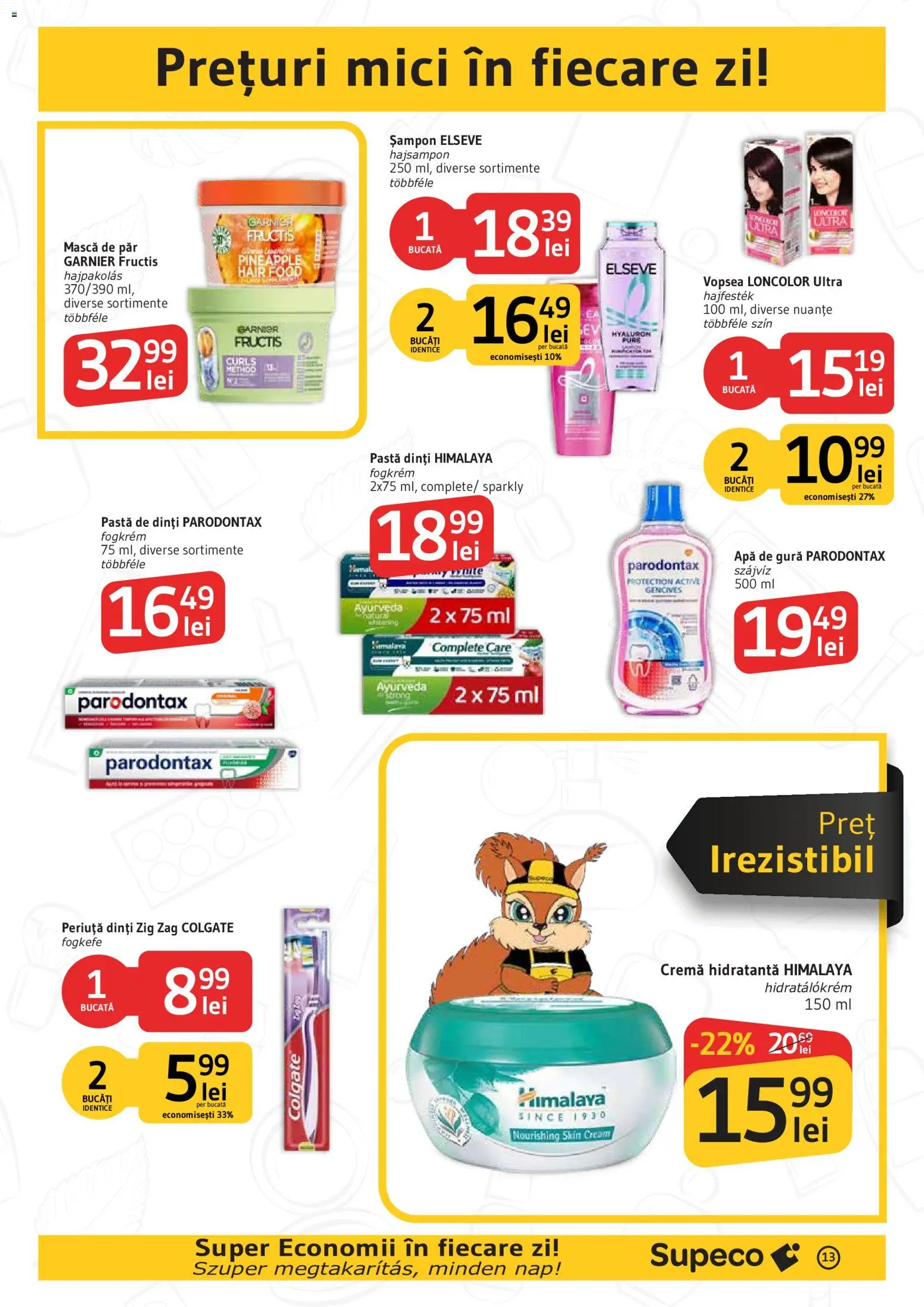 Catalog Supeco 1 - 13 Octombrie 2026 | Pagina 13 | Produse: Vopsea, Mască de păr, Pastă de dinți, Apă