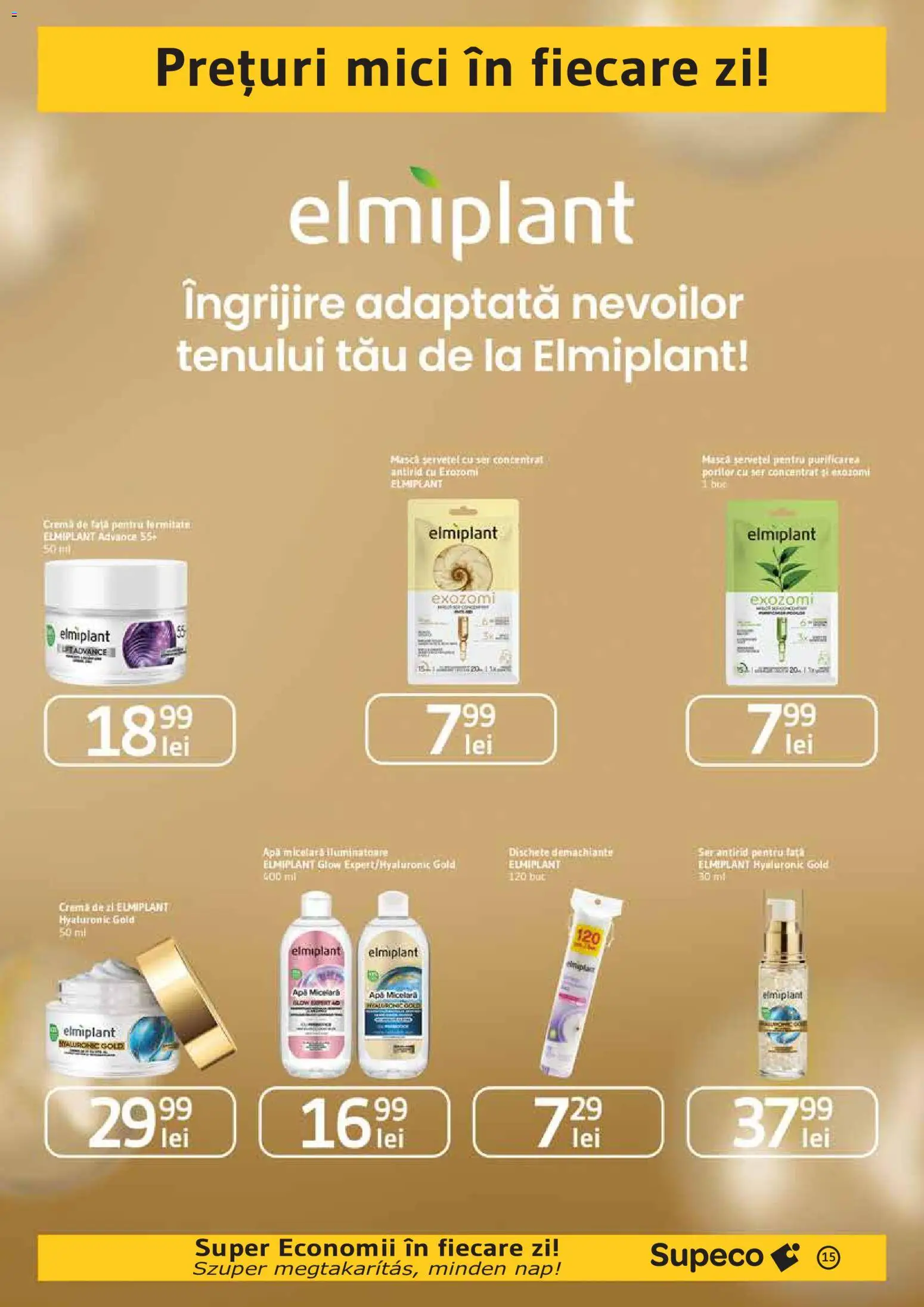 Catalog Supeco 1 - 13 Octombrie 2026 | Pagina 15 | Produse: Cremă de zi, Cremă, Apă micelară, Apă