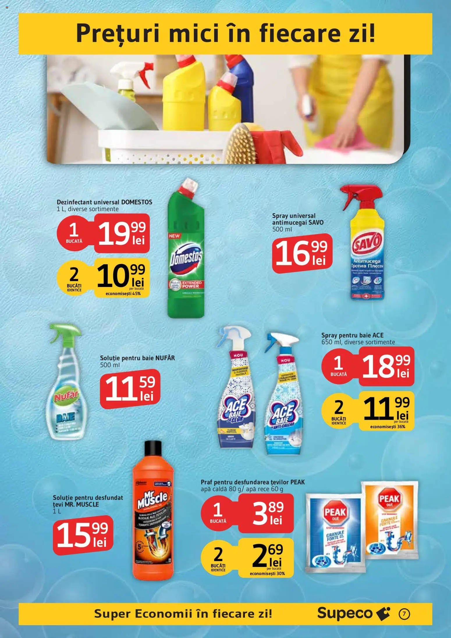 Catalog Supeco 11 - 13 Octombrie 2026 | Pagina 7 | Produse: Mici, Soluție pentru desfundat țevi, Apă, Dezinfectant