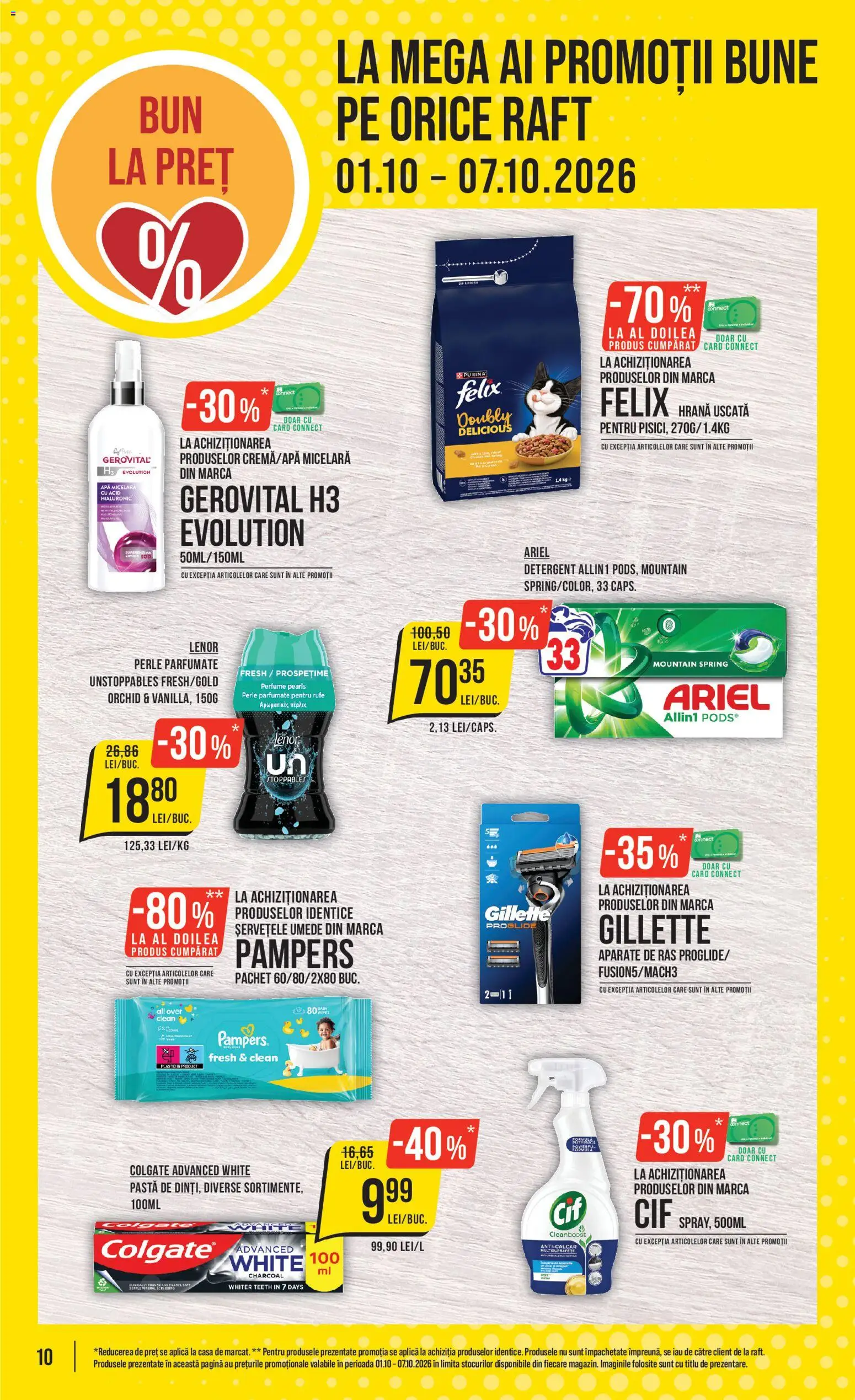Catalog Mega Image 1 - 6 Octombrie 2026 | Pagina 10 | Produse: Perle, Apă micelară, Detergent, Șervețele umede