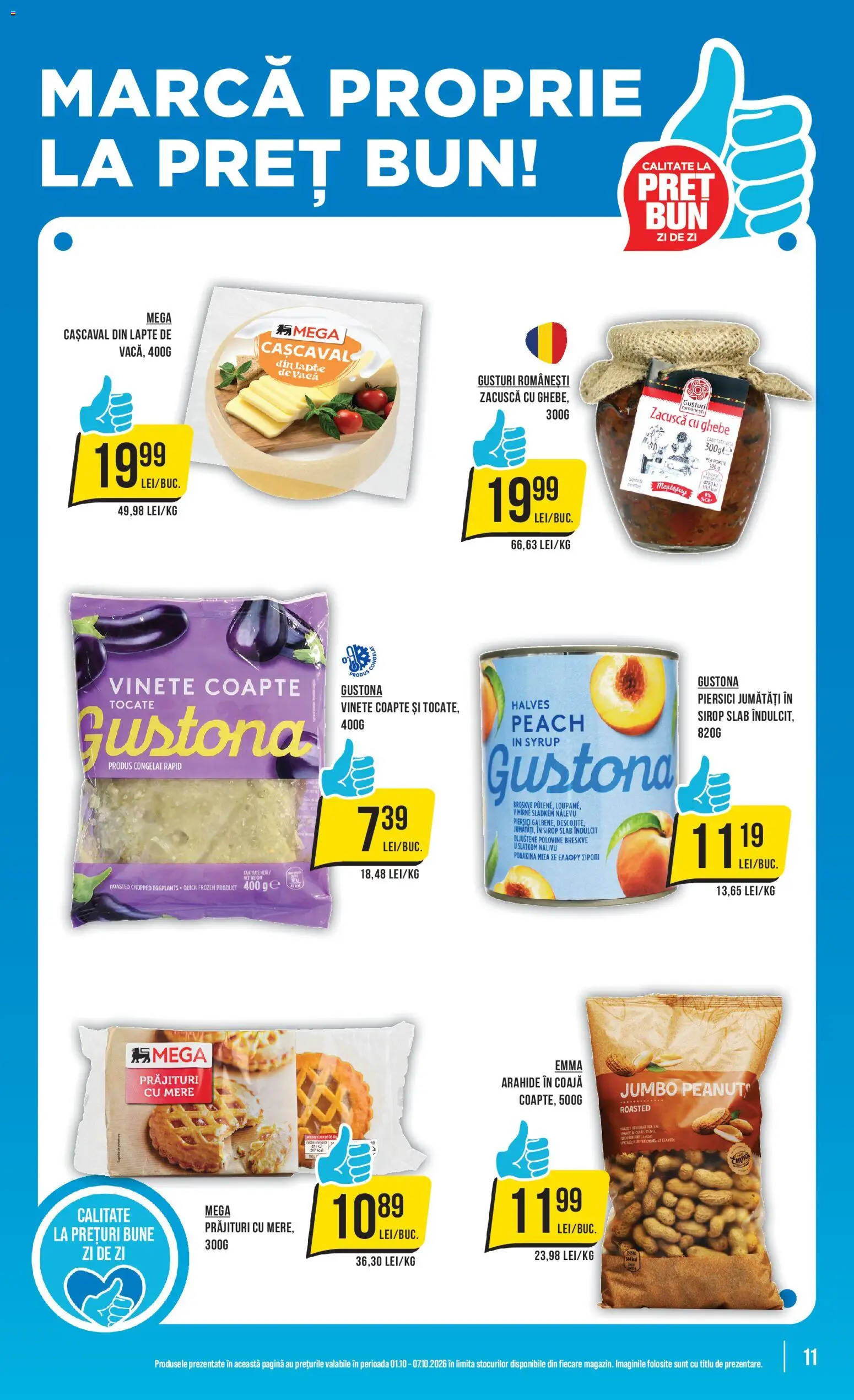 Catalog Mega Image 1 - 6 Octombrie 2026 | Pagina 11 | Produse: Cașcaval, Mere, Sirop, Zacuscă