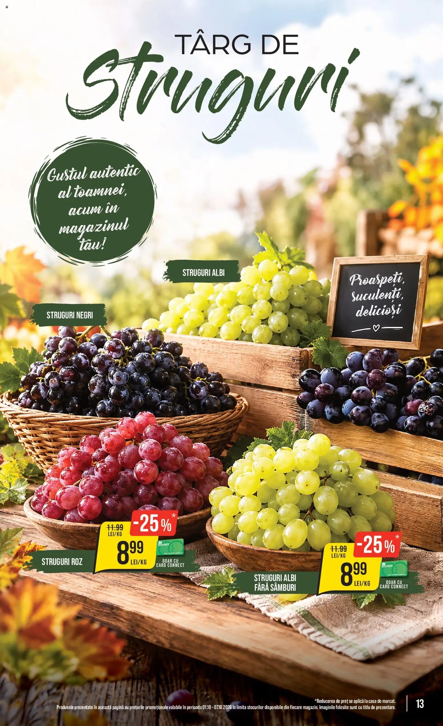Catalog Mega Image 1 - 6 Octombrie 2026 | Pagina 13 | Produse: Struguri, Struguri negri, Aplică