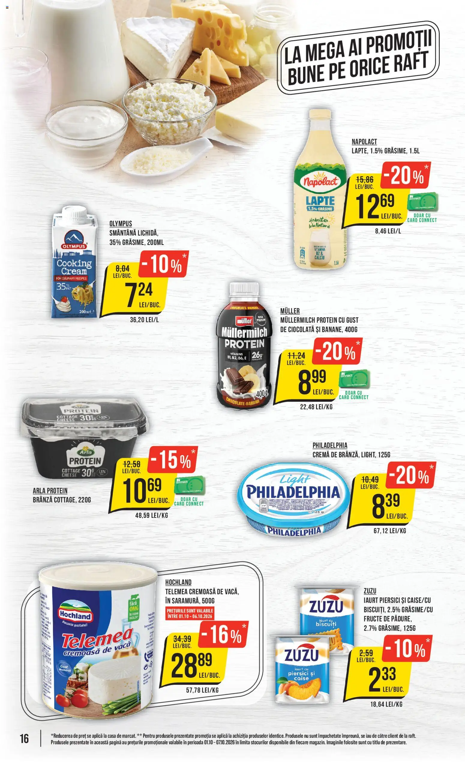 Catalog Mega Image 1 - 6 Octombrie 2026 | Pagina 16 | Produse: Brânză, Cremă, Smântână, Fructe