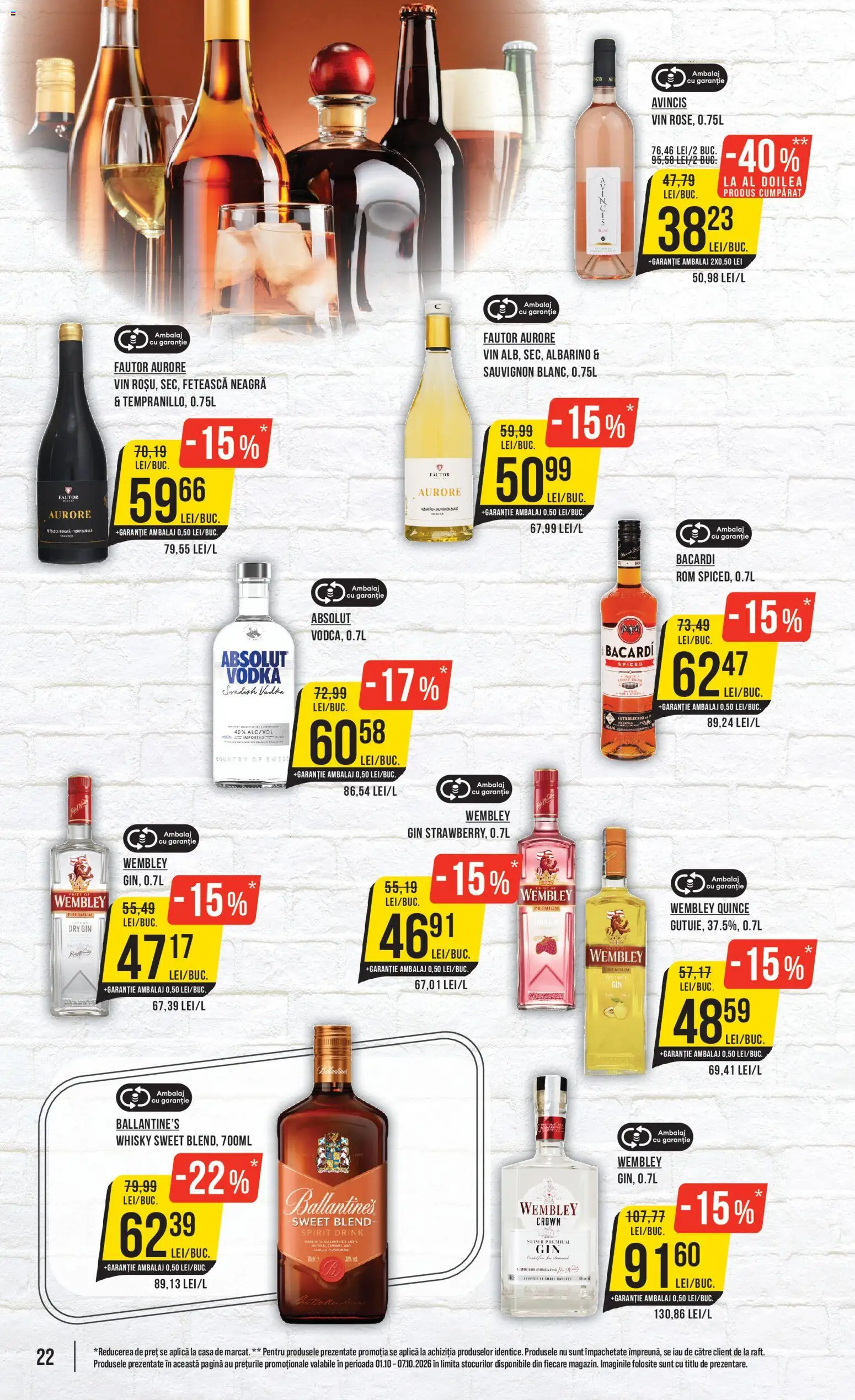 Catalog Mega Image 1 - 6 Octombrie 2026 | Pagina 22 | Produse: Premium, Aplică, Absolut, Vin