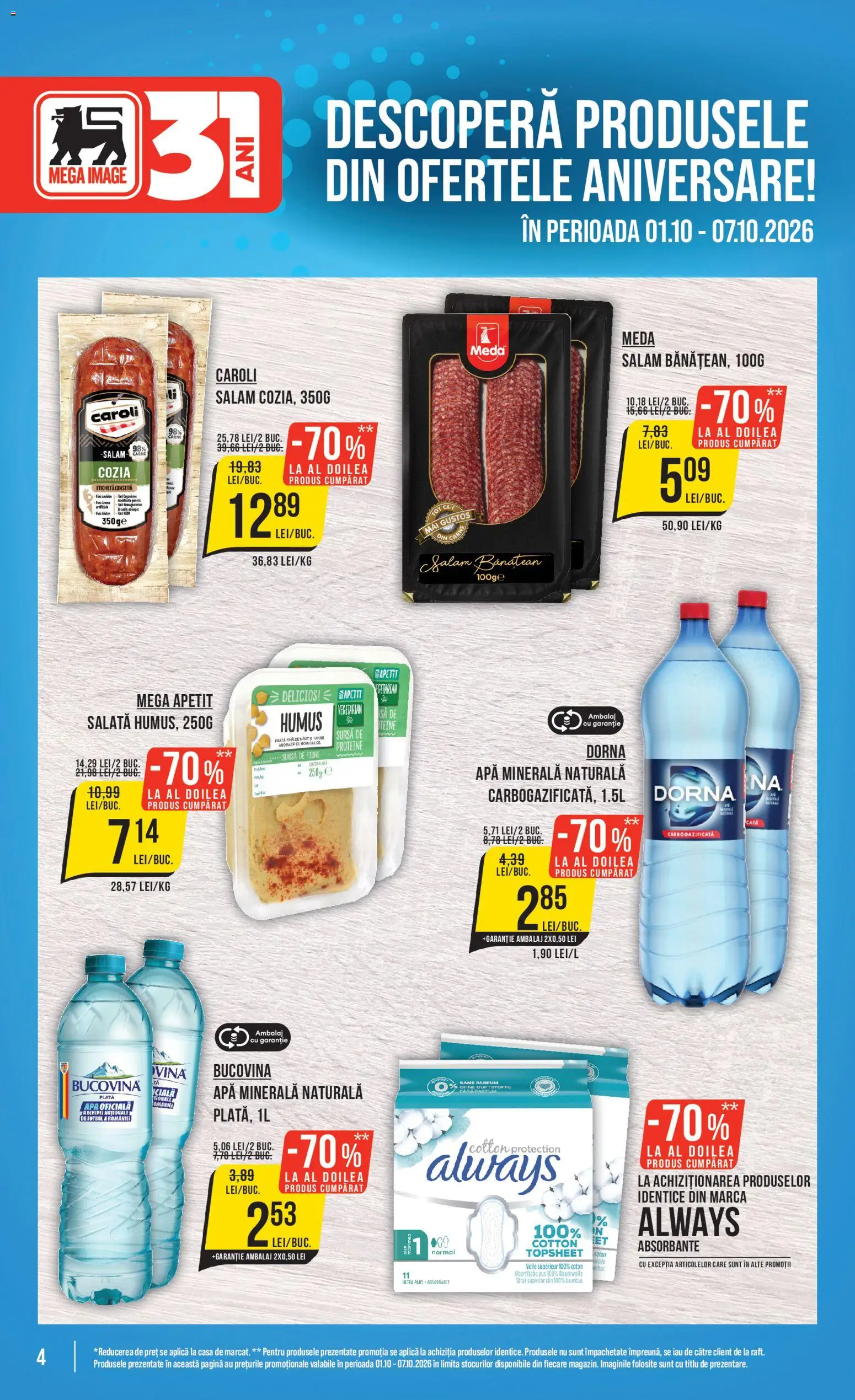 Catalog Mega Image 1 - 6 Octombrie 2026 | Pagina 4 | Produse: Aplică, Apa minerala, Humus, Apă