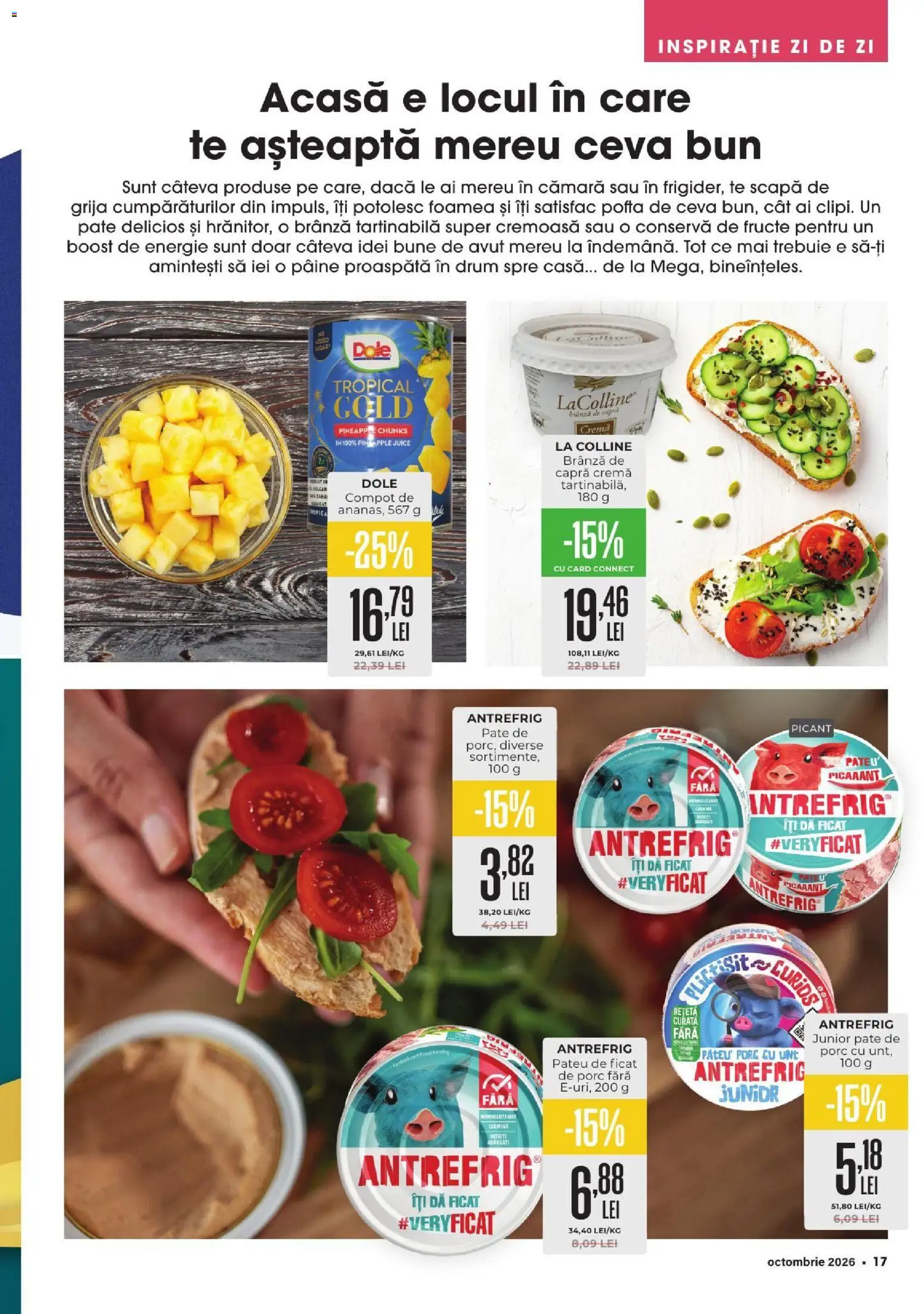Catalog Mega Image 1 - 30 Octombrie 2026 | Pagina 17 | Produse: Brânză, Cremă, Pâine, Fructe