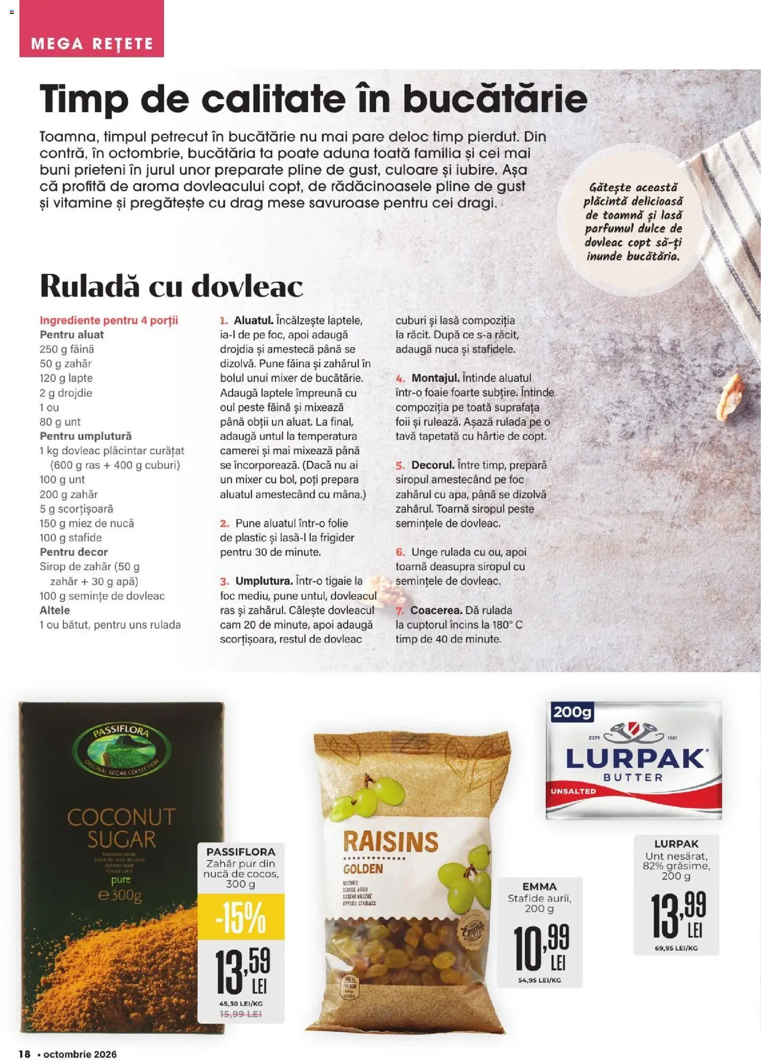 Catalog Mega Image 1 - 30 Octombrie 2026 | Pagina 18 | Produse: Frigider, Tigaie, Plăcintă, Sirop