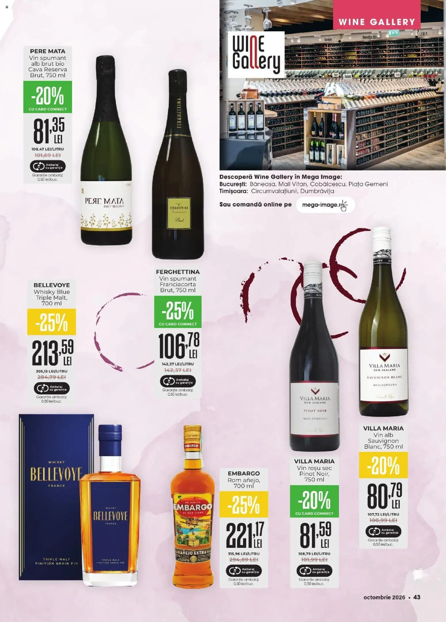 Catalog Mega Image 1 - 30 Octombrie 2026 | Pagina 43 | Produse: Vin rosu, Vin alb, Vin spumant, Vin