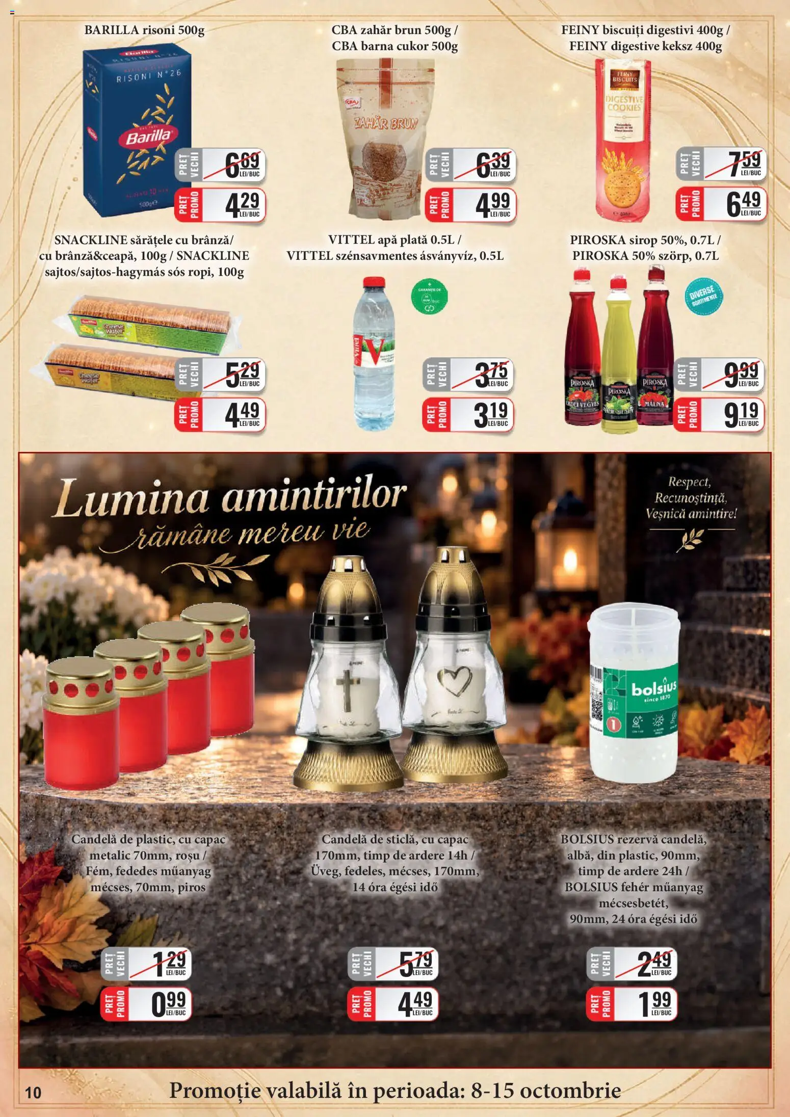Catalog CBA 1 - 14 Octombrie 2026 | Pagina 10 | Produse: Lumină, Barilla, Sirop, Zahăr