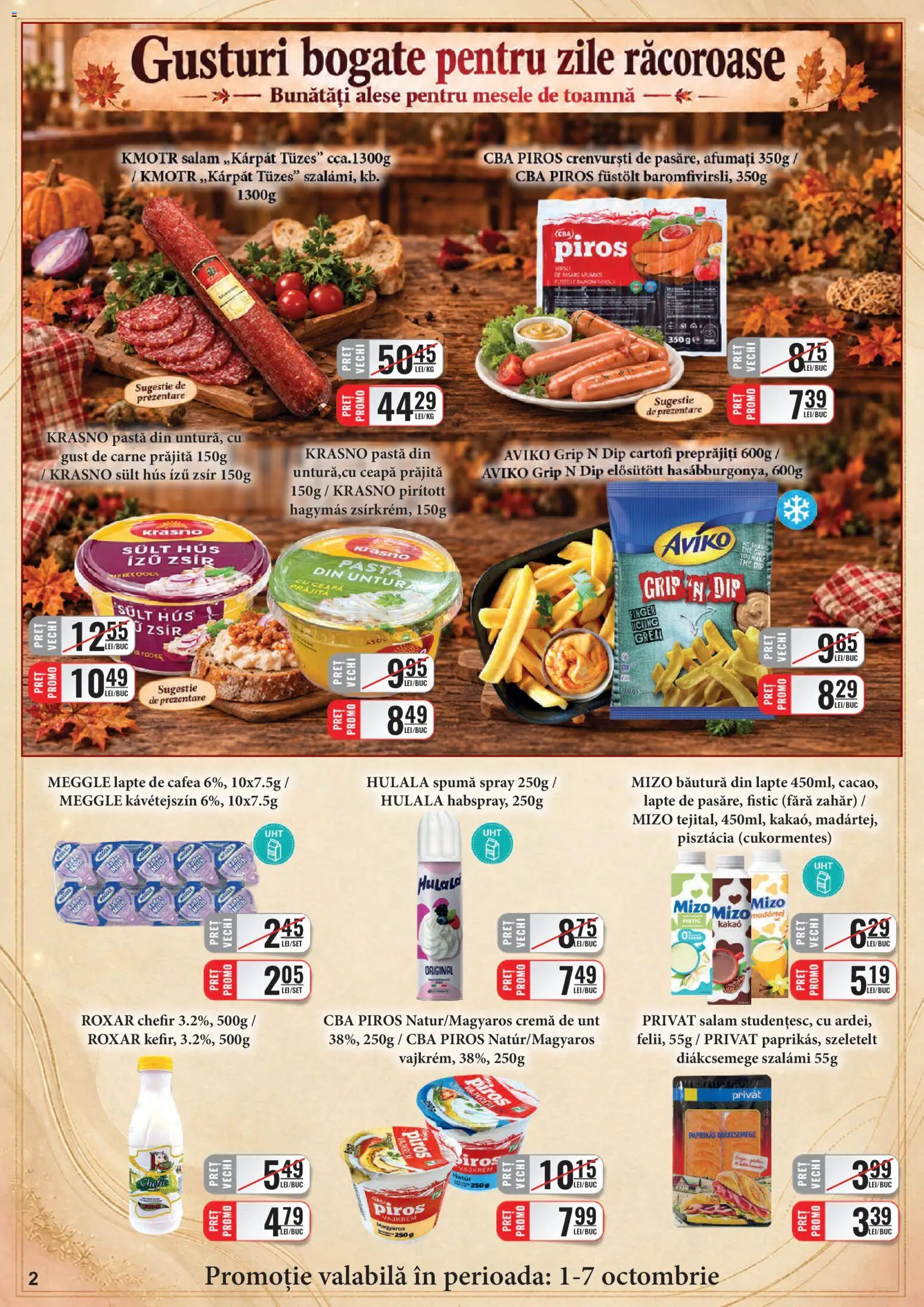 Catalog CBA 1 - 14 Octombrie 2026 | Pagina 2 | Produse: Chefir, Lapte, Cafea, Ceapă