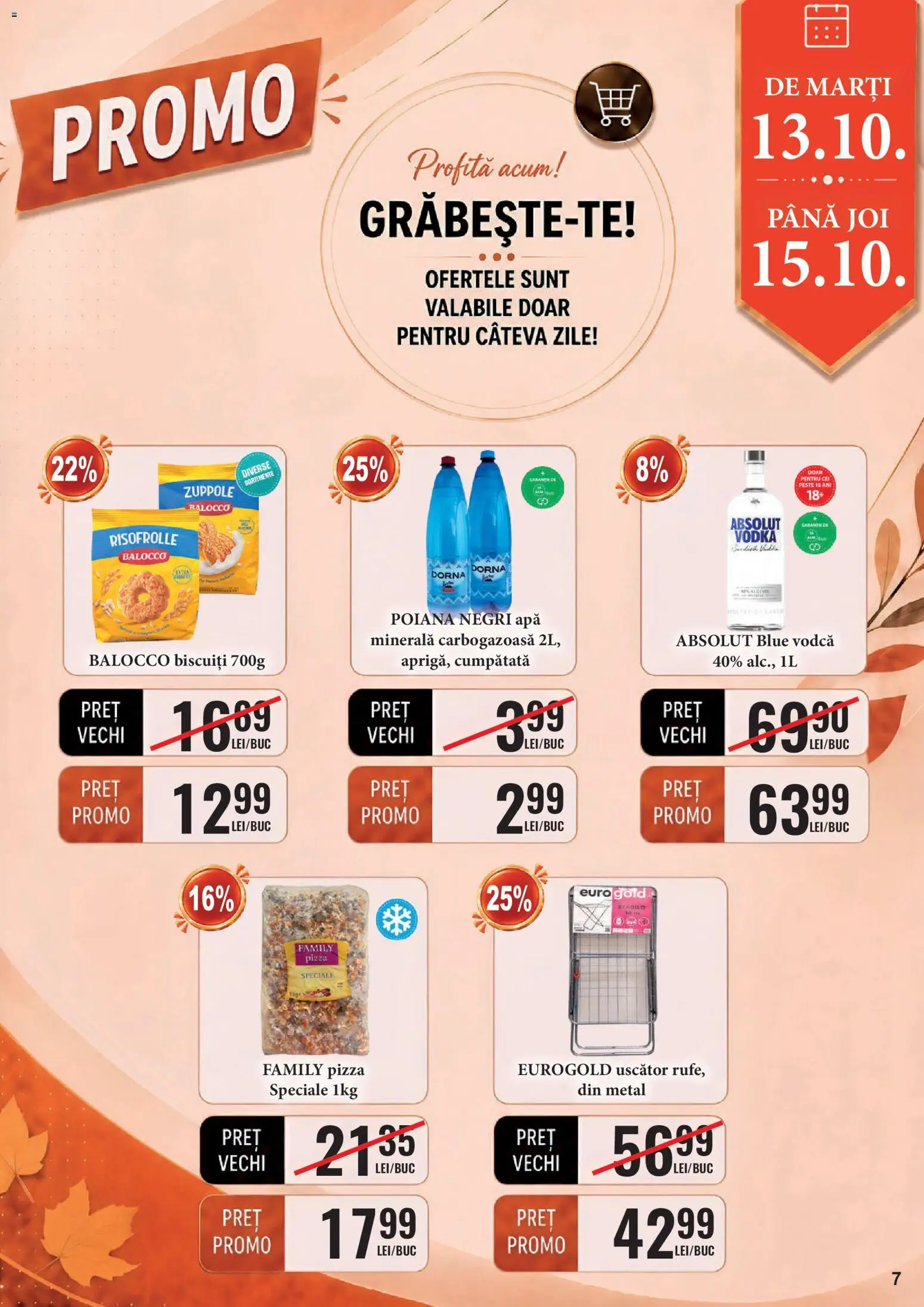Catalog CBA 1 - 14 Octombrie 2026 | Pagina 7 | Produse: Vodca, Uscător, Apa minerala, Vodka