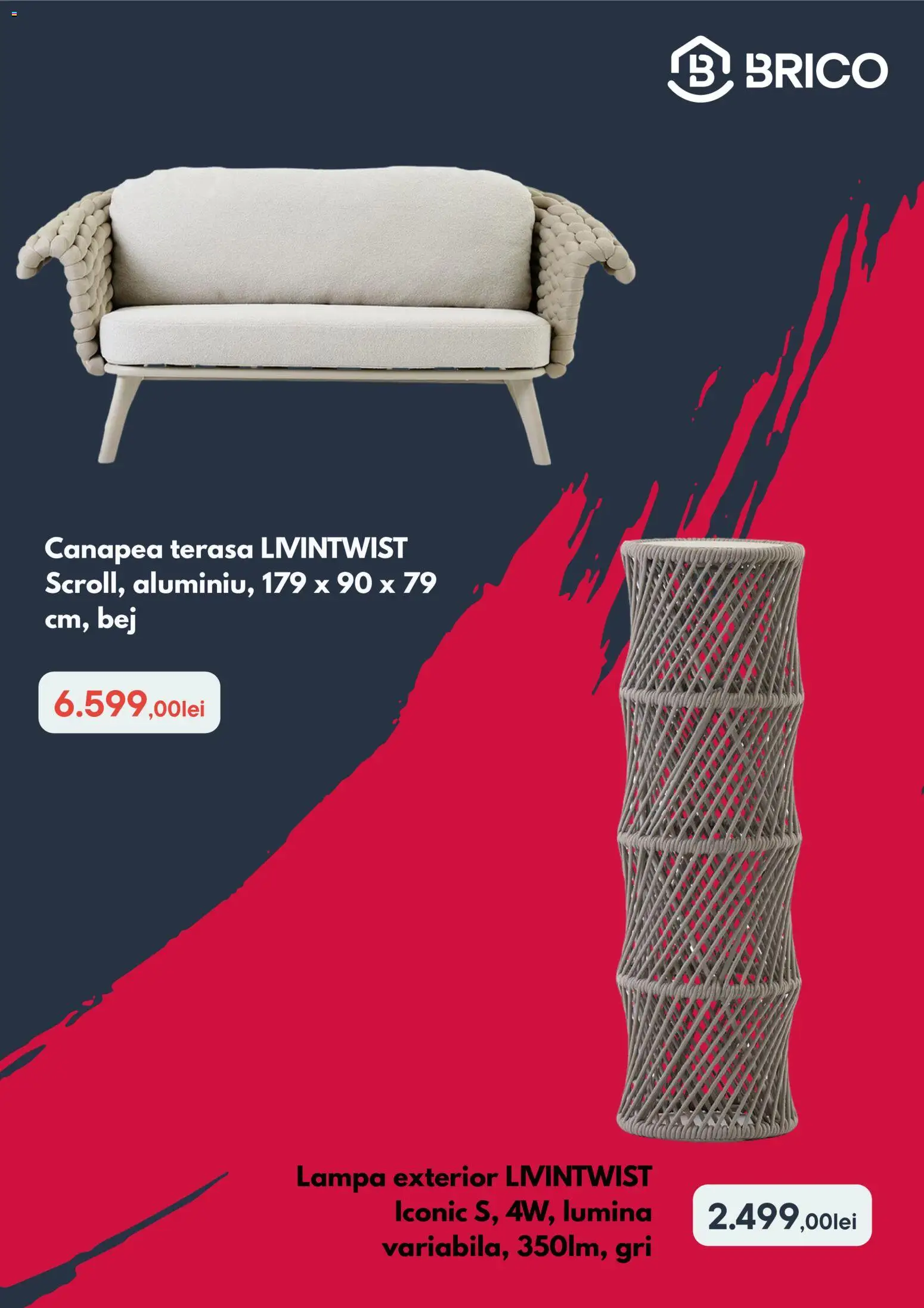 Catalog Brico Depot 1 - 2 Octombrie 2026 | Pagina 5 | Produse: Lumină, Canapea, Lampă