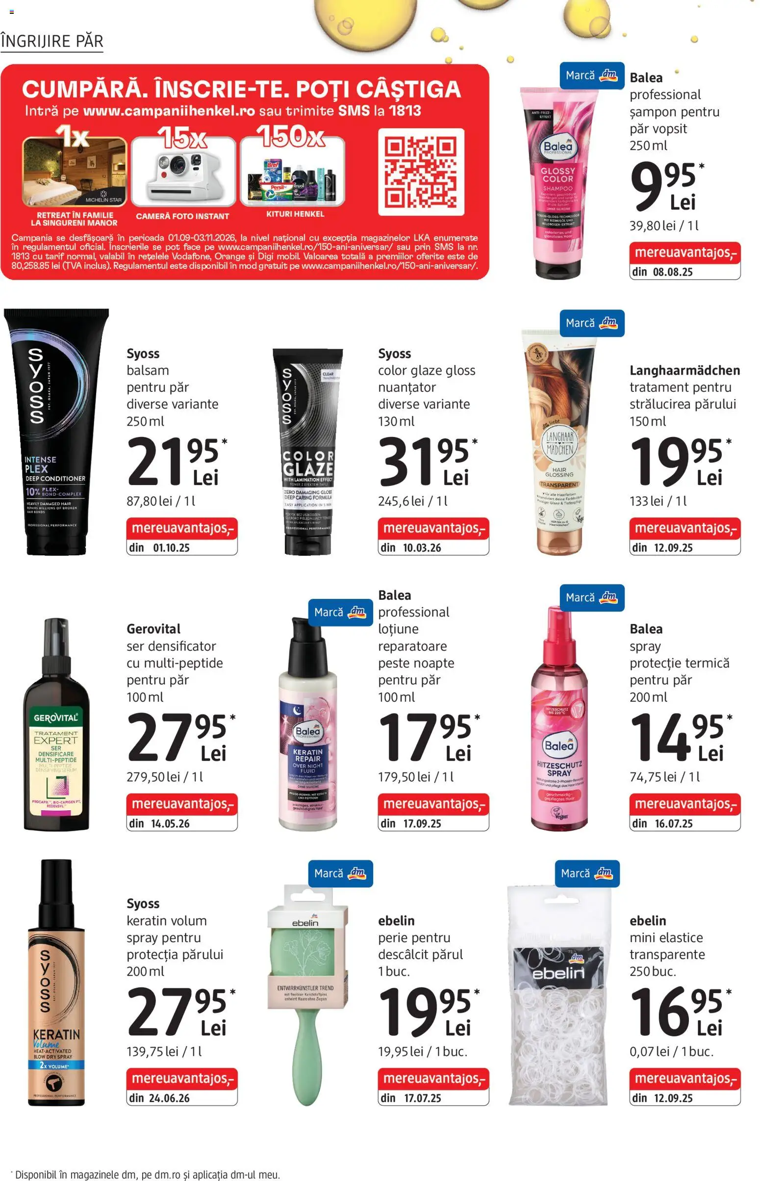 Catalog DM Drogerie Markt 1 Octombrie - 29 Noiembrie 2026 | Pagina 14 | Produse: Syoss, Serum, Șampon, Balsam
