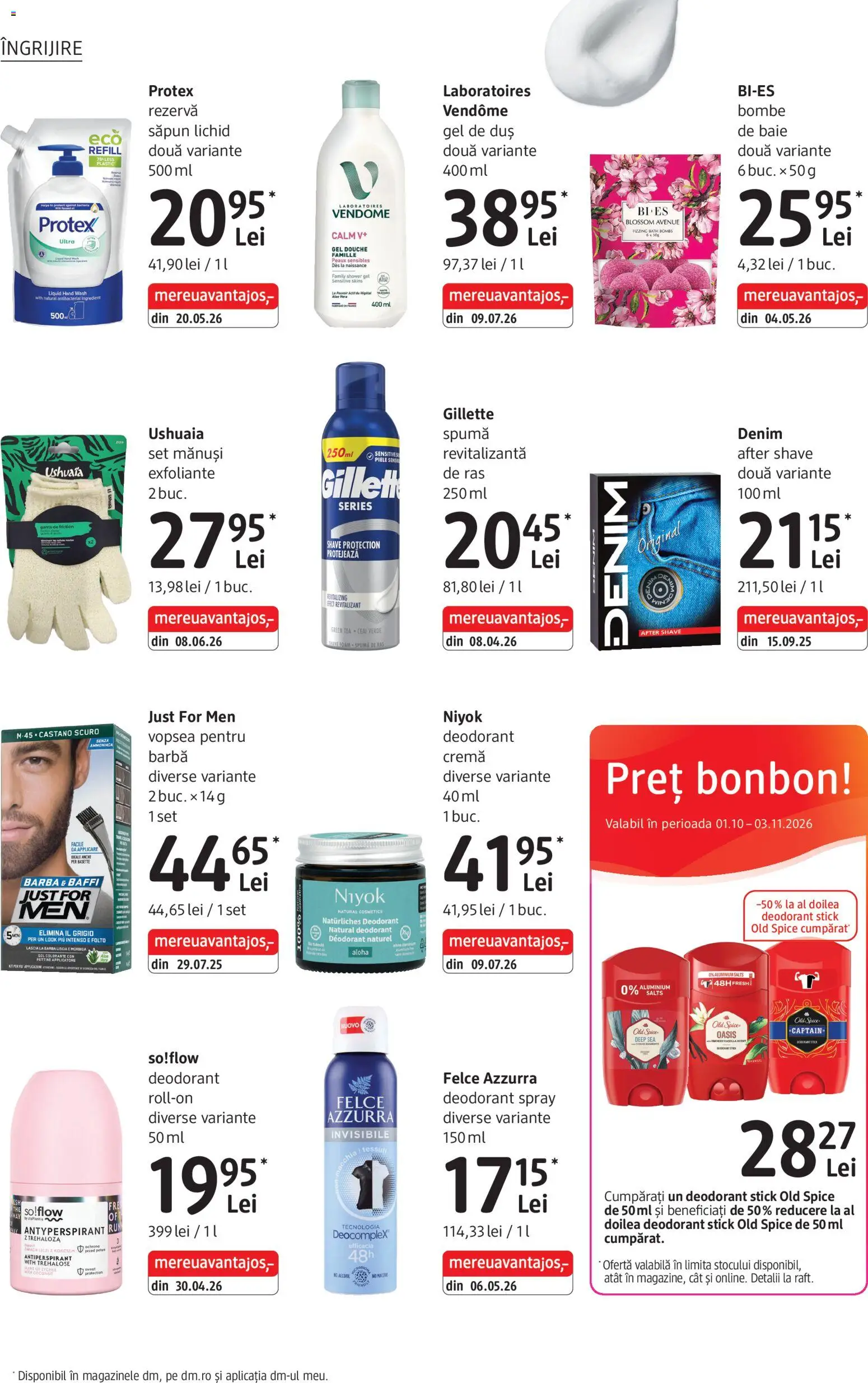 Catalog DM Drogerie Markt 1 Octombrie - 29 Noiembrie 2026 | Pagina 16 | Produse: After shave, Old Spice, Vopsea, Gel de duș