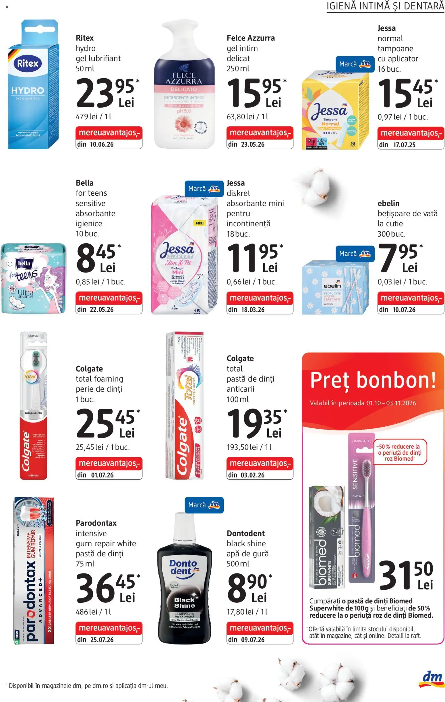 Catalog DM Drogerie Markt 1 Octombrie - 29 Noiembrie 2026 | Pagina 17 | Produse: Clean, Perie, Periuță de dinți, Absorbante
