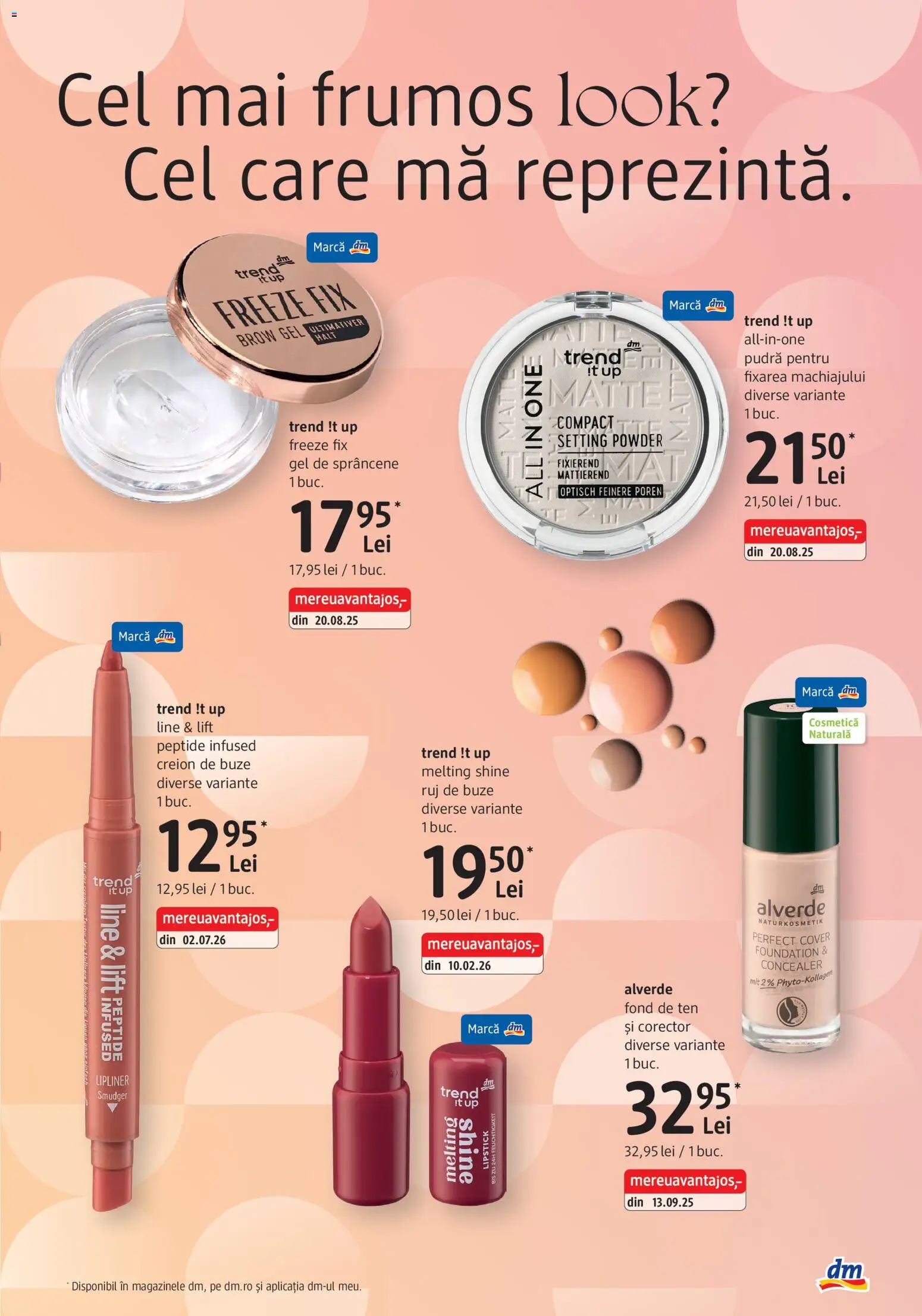 Catalog DM Drogerie Markt 1 Octombrie - 29 Noiembrie 2026 | Pagina 3 | Produse: Fond de ten, Concealer, Pudră, Ruj